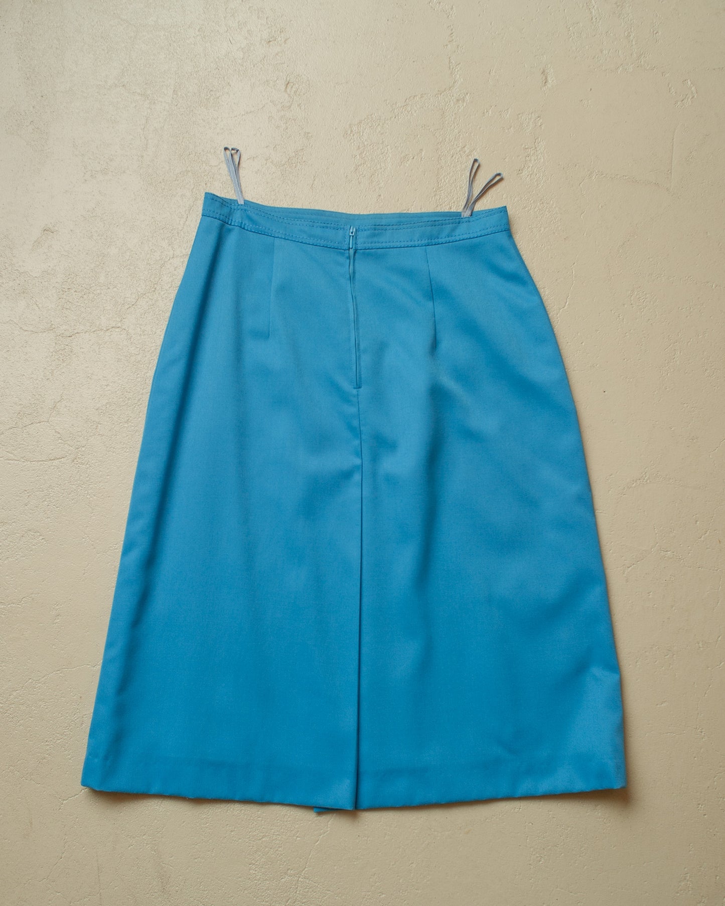 1970s Womens Midi Skirt blue - S/M