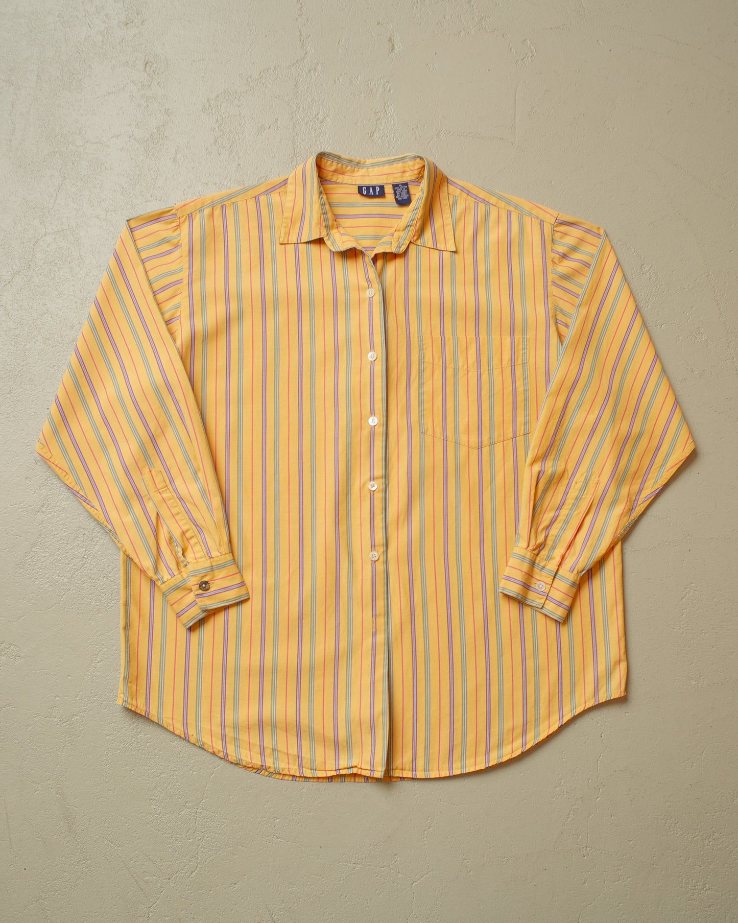 1980s/90s GAP vertical striped Shirt multi - M/L