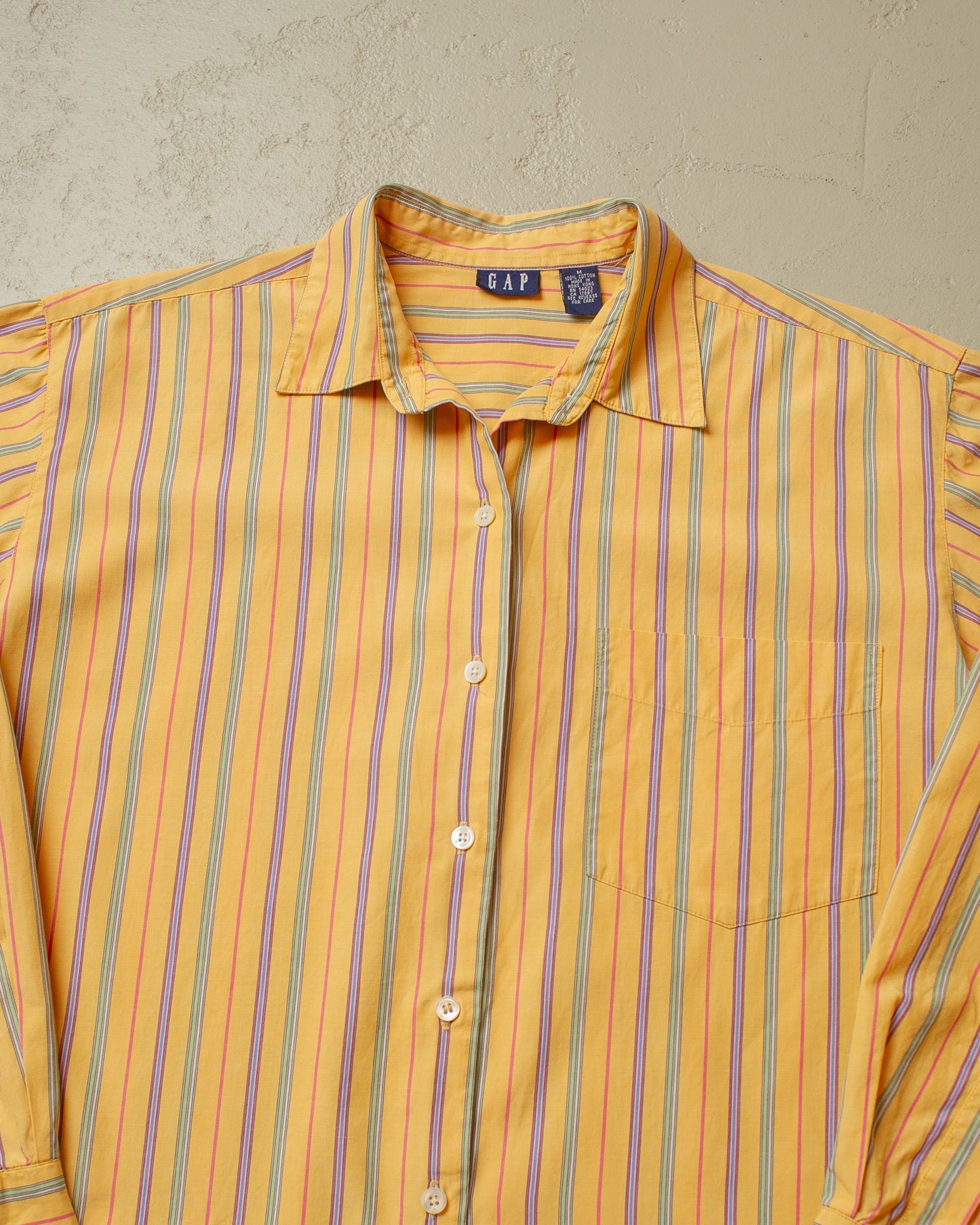 1980s/90s GAP vertical striped Shirt multi - M/L
