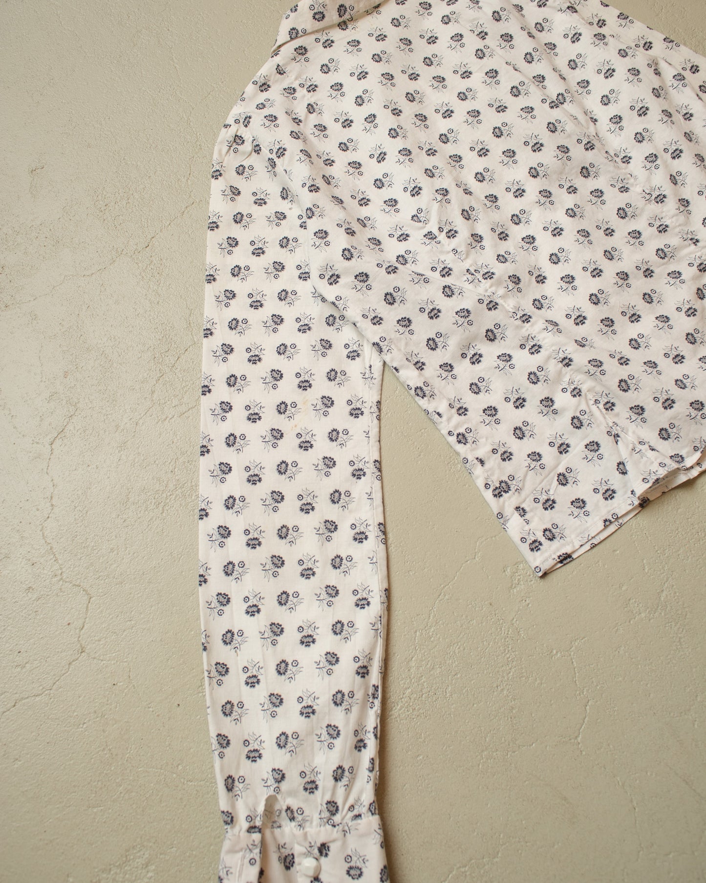 1940s/50s unworn German Womens Flower Print Blouse - XS/S