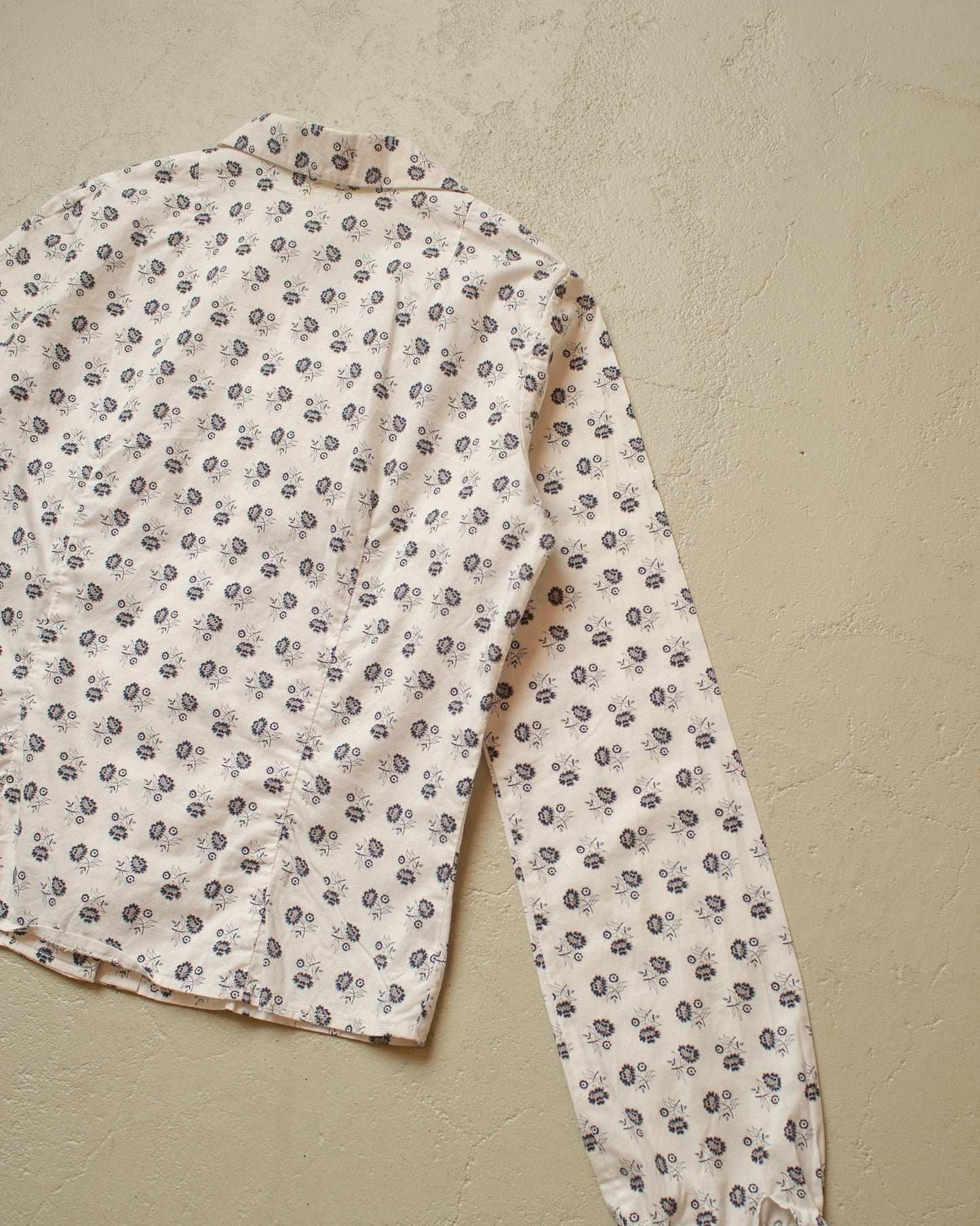 1940s/50s unworn German Womens Flower Print Blouse - XS/S
