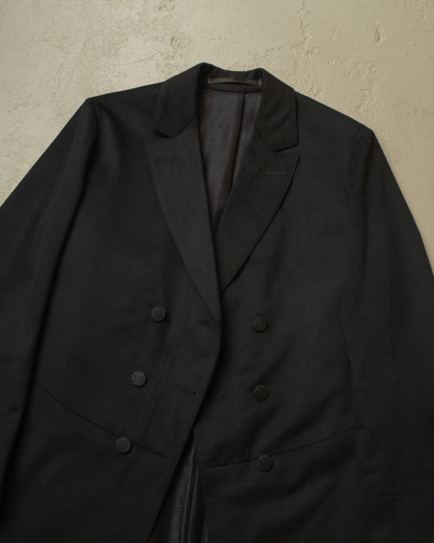1920s German Wool Suit Jacket black - S/M