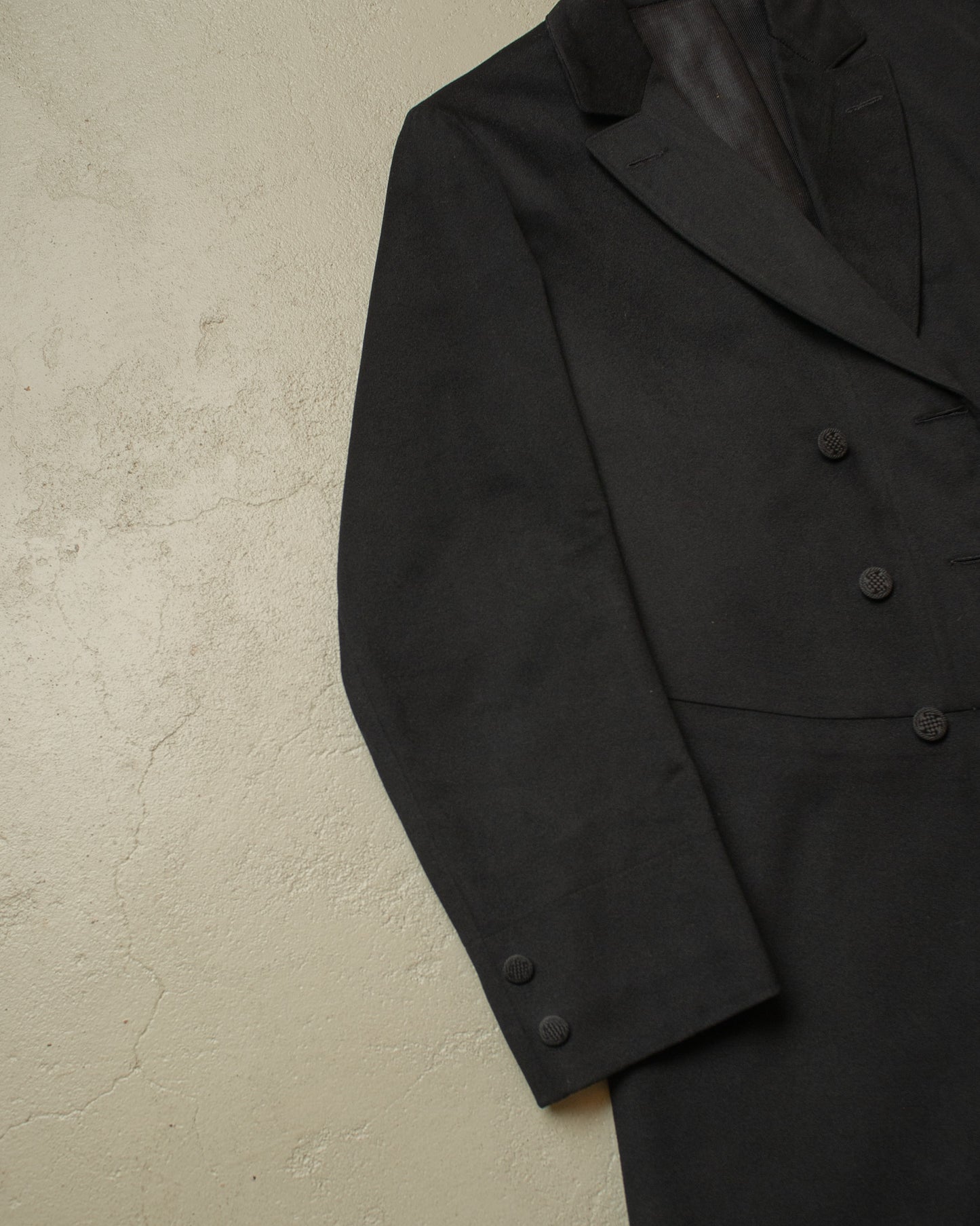 1920s German Wool Suit Jacket black - S/M