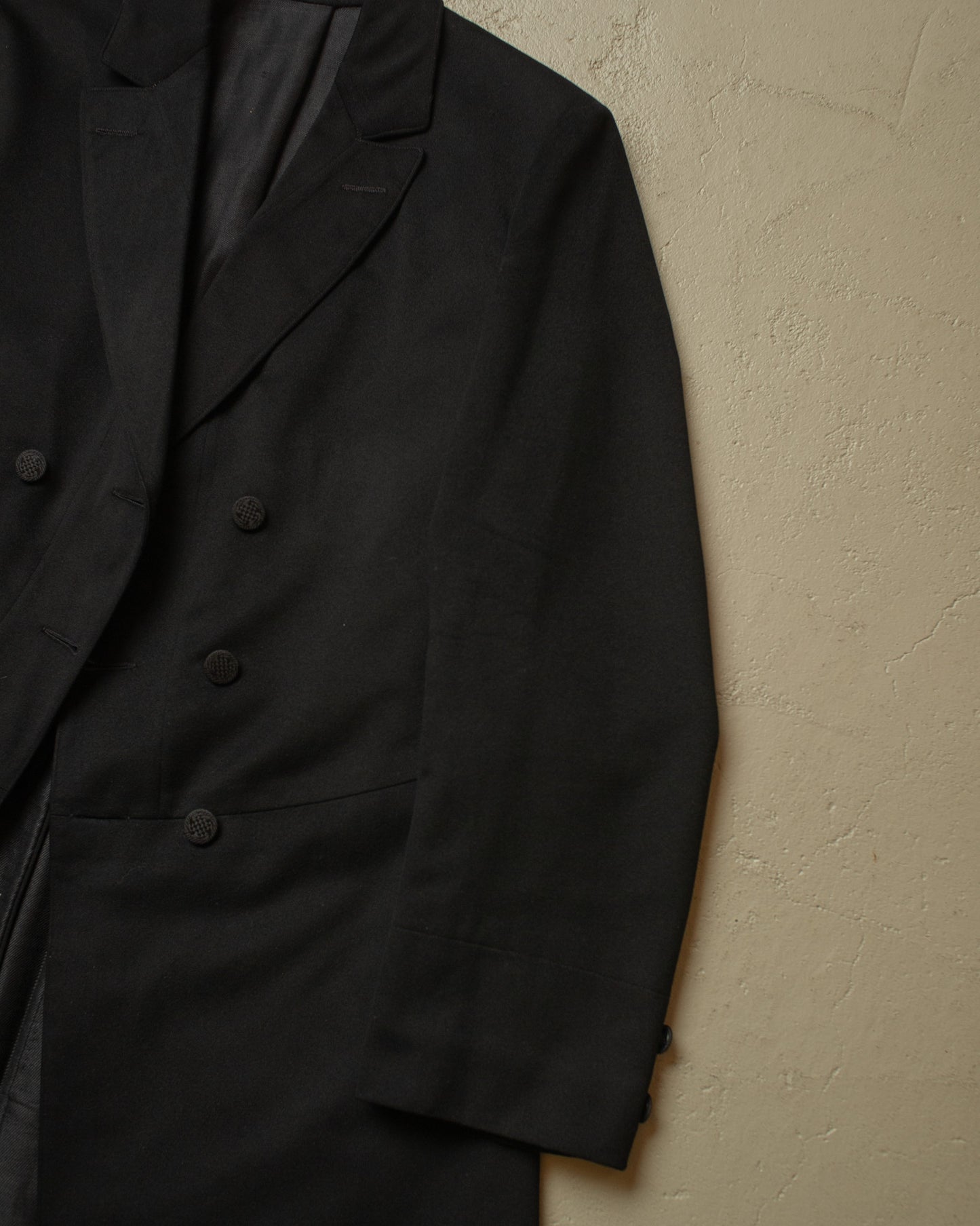 1920s German Wool Suit Jacket black - S/M