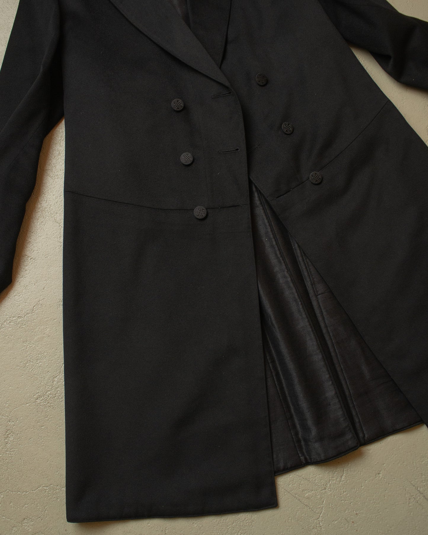 1920s German Wool Suit Jacket black - S/M