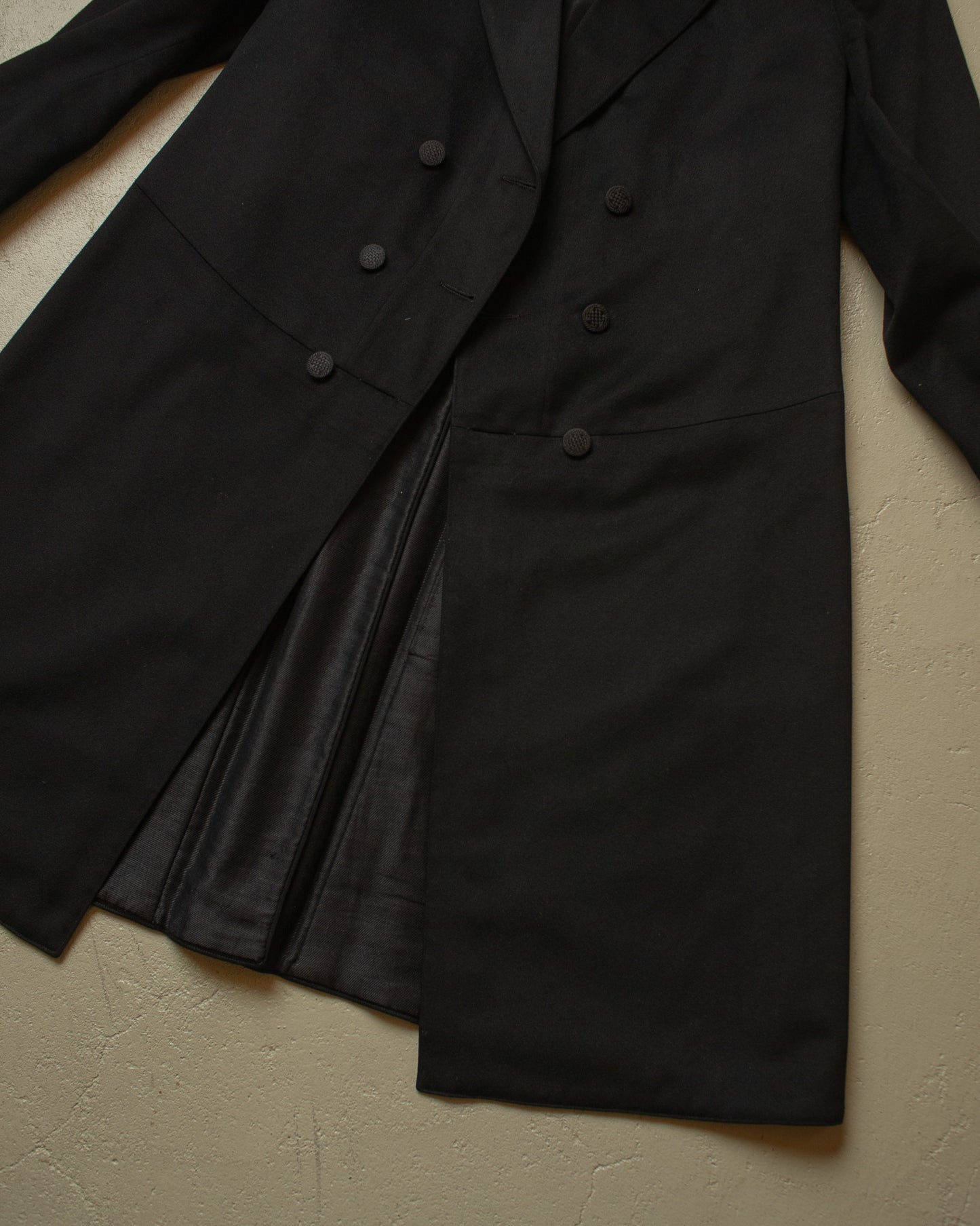 1920s German Wool Suit Jacket black - S/M