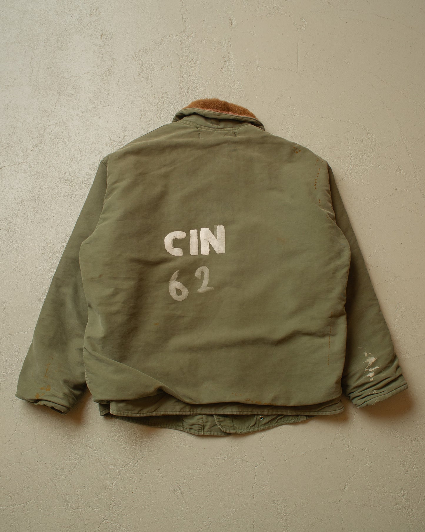 1960s French Navy Deck Jacket green - M/L