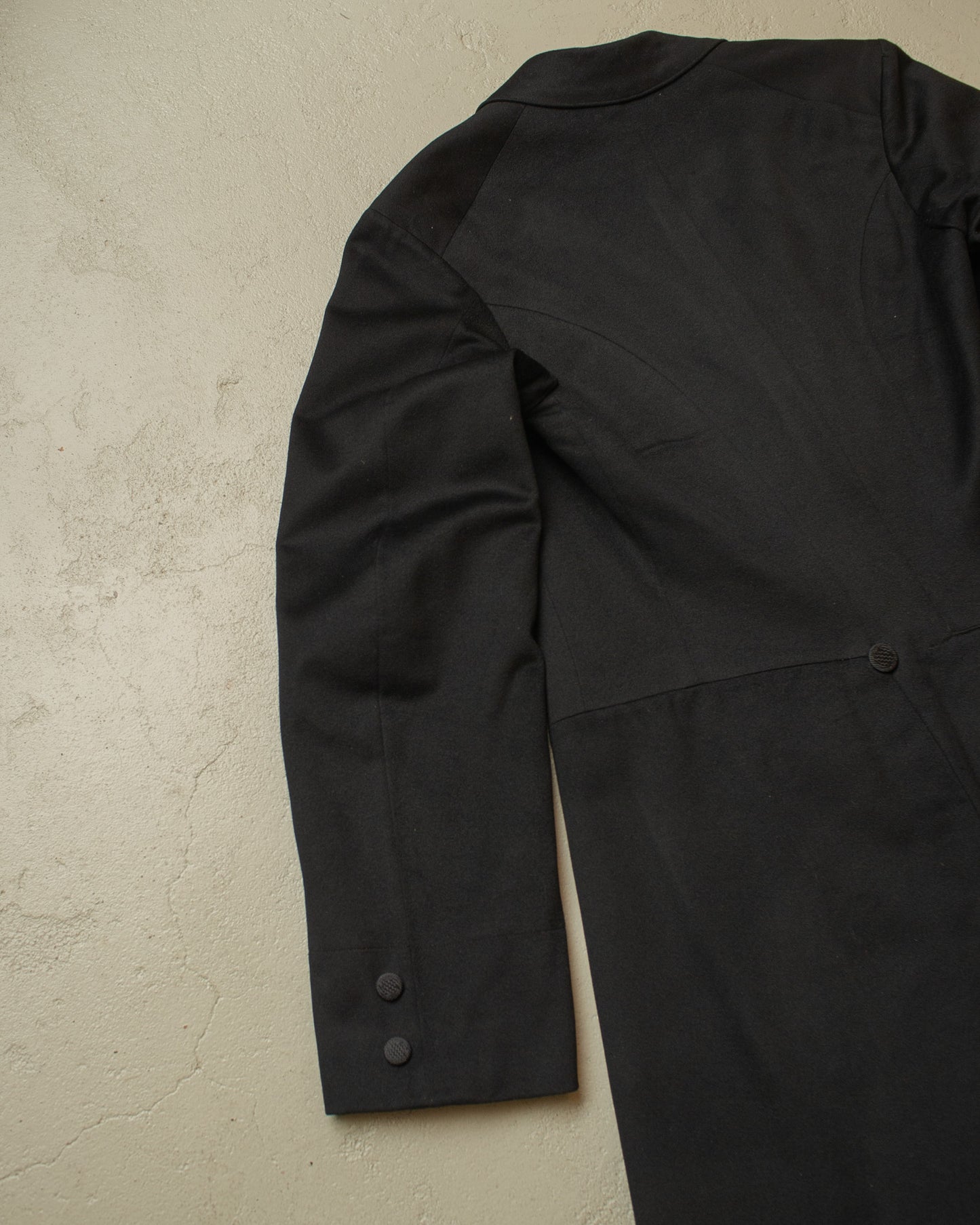 1920s German Wool Suit Jacket black - S/M