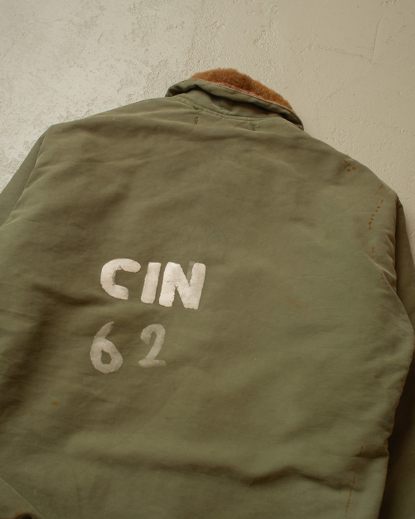 1960s French Navy Deck Jacket green - M/L