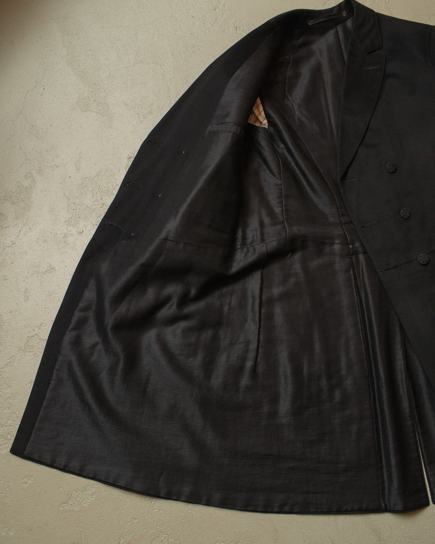 1920s German Wool Suit Jacket black - S/M