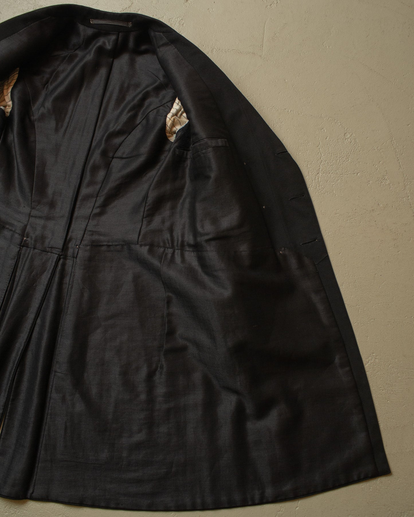 1920s German Wool Suit Jacket black - S/M