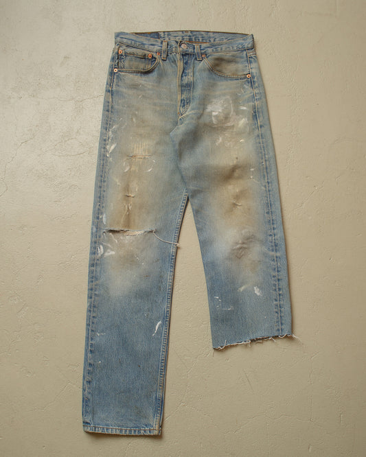 1998 Levi´s Painter Cut Off Jeans blue - W30