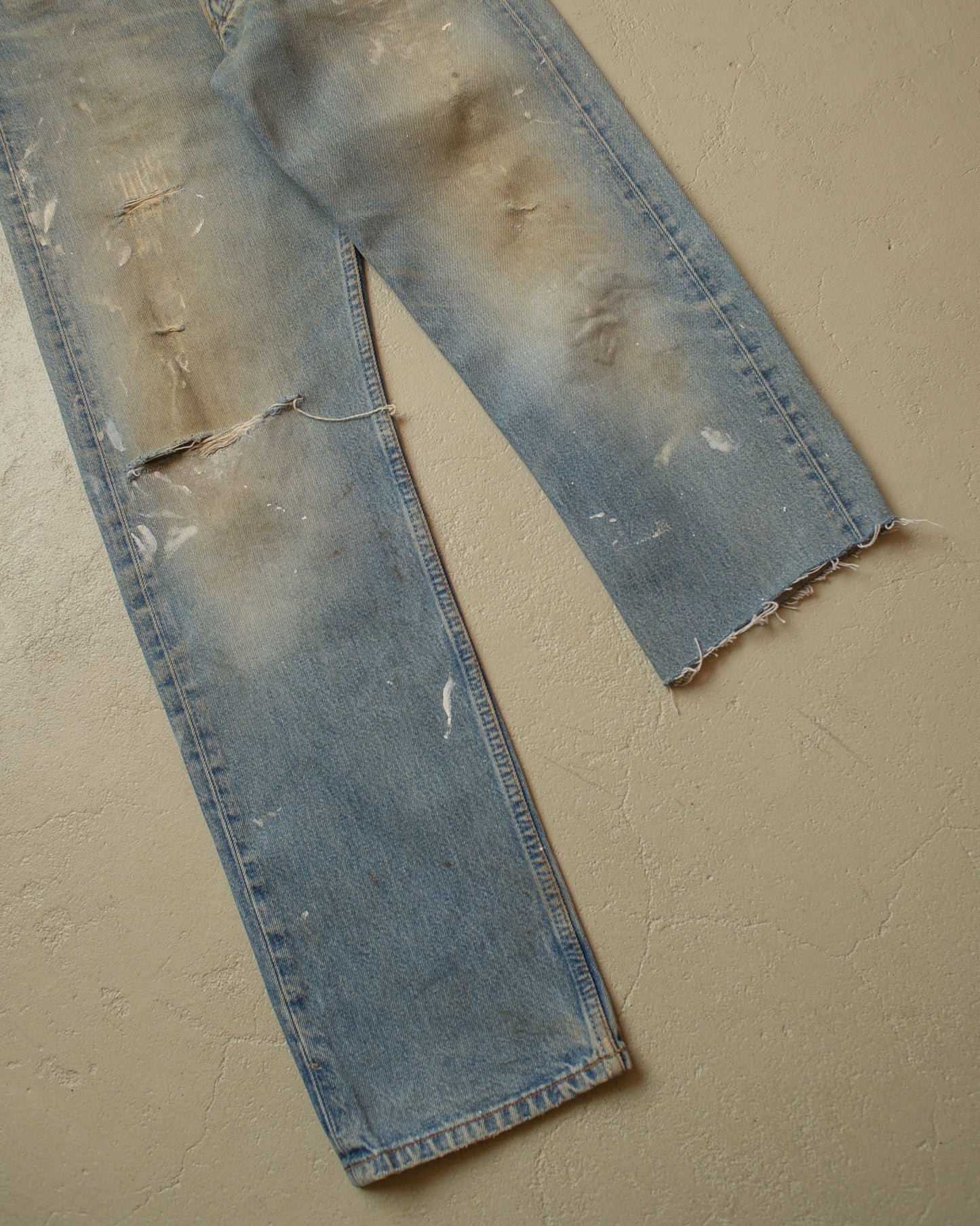 1998 Levi´s Painter Cut Off Jeans blue - W30