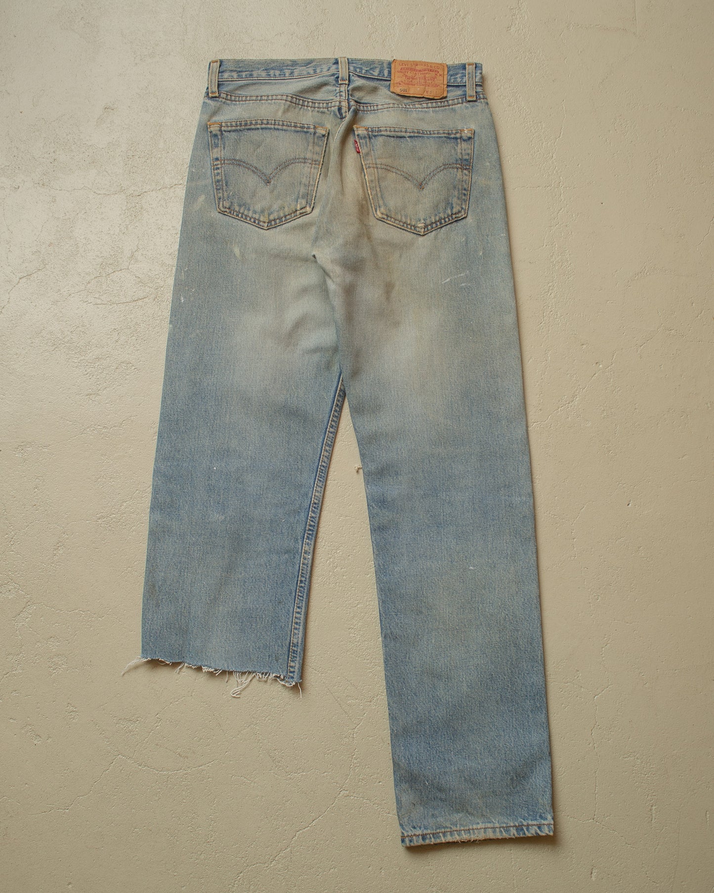 1998 Levi´s Painter Cut Off Jeans blue - W30