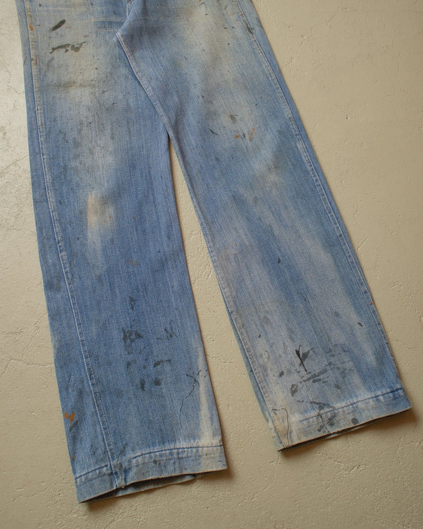 1980s Faded Euro Painter Jeans blue - W34 L32