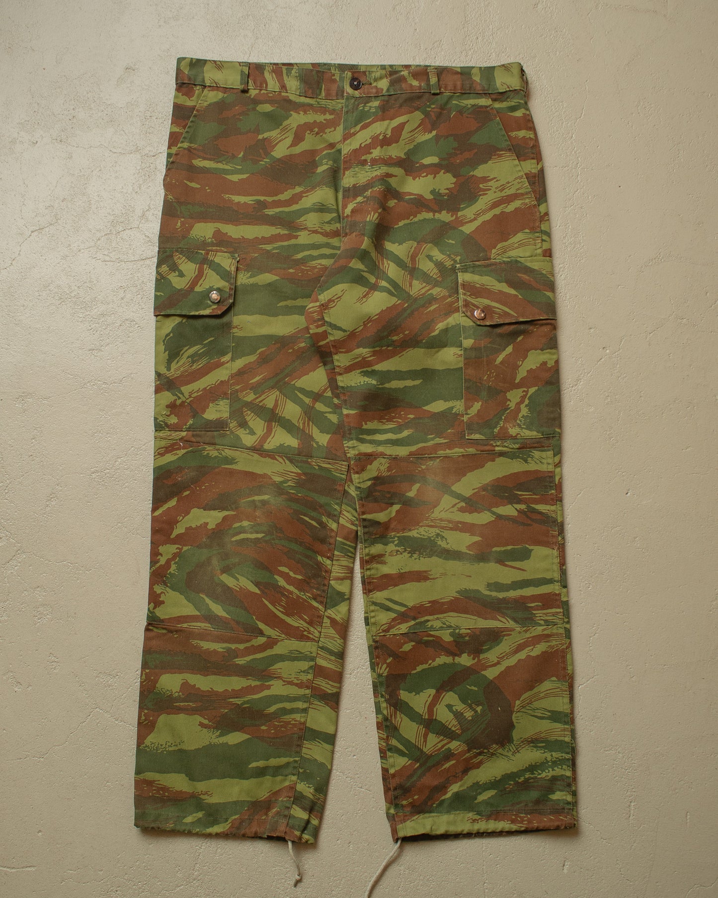 1980s Civilian Camouflage Cargo Pants green - W38 L29