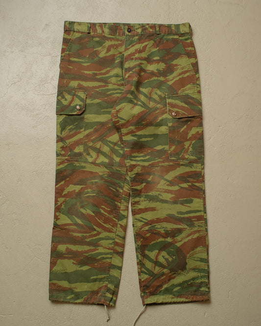 1980s Civilian Camouflage Cargo Pants green - W38 L29