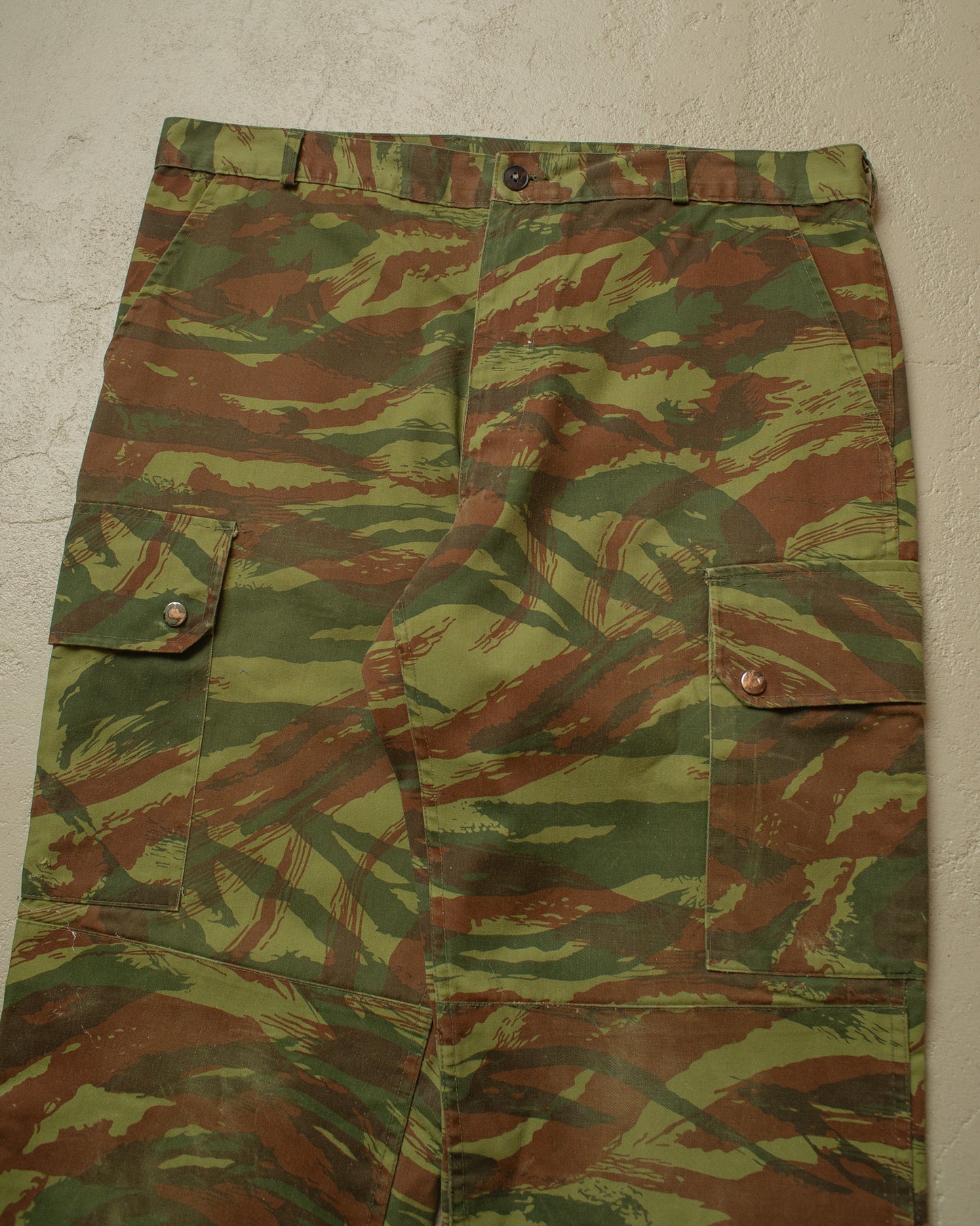 1980s Civilian Camouflage Cargo Pants green - W38 L29