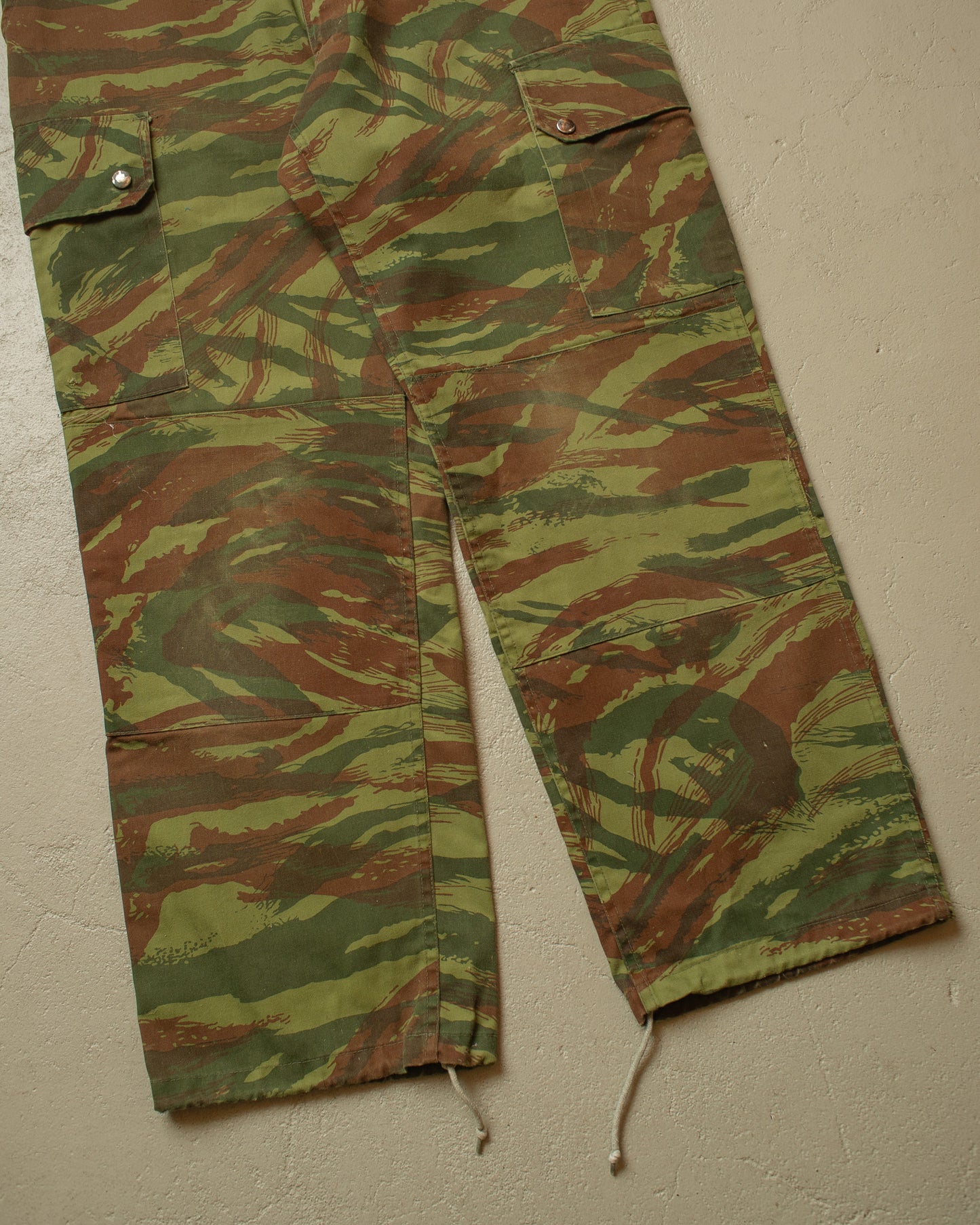 1980s Civilian Camouflage Cargo Pants green - W38 L29