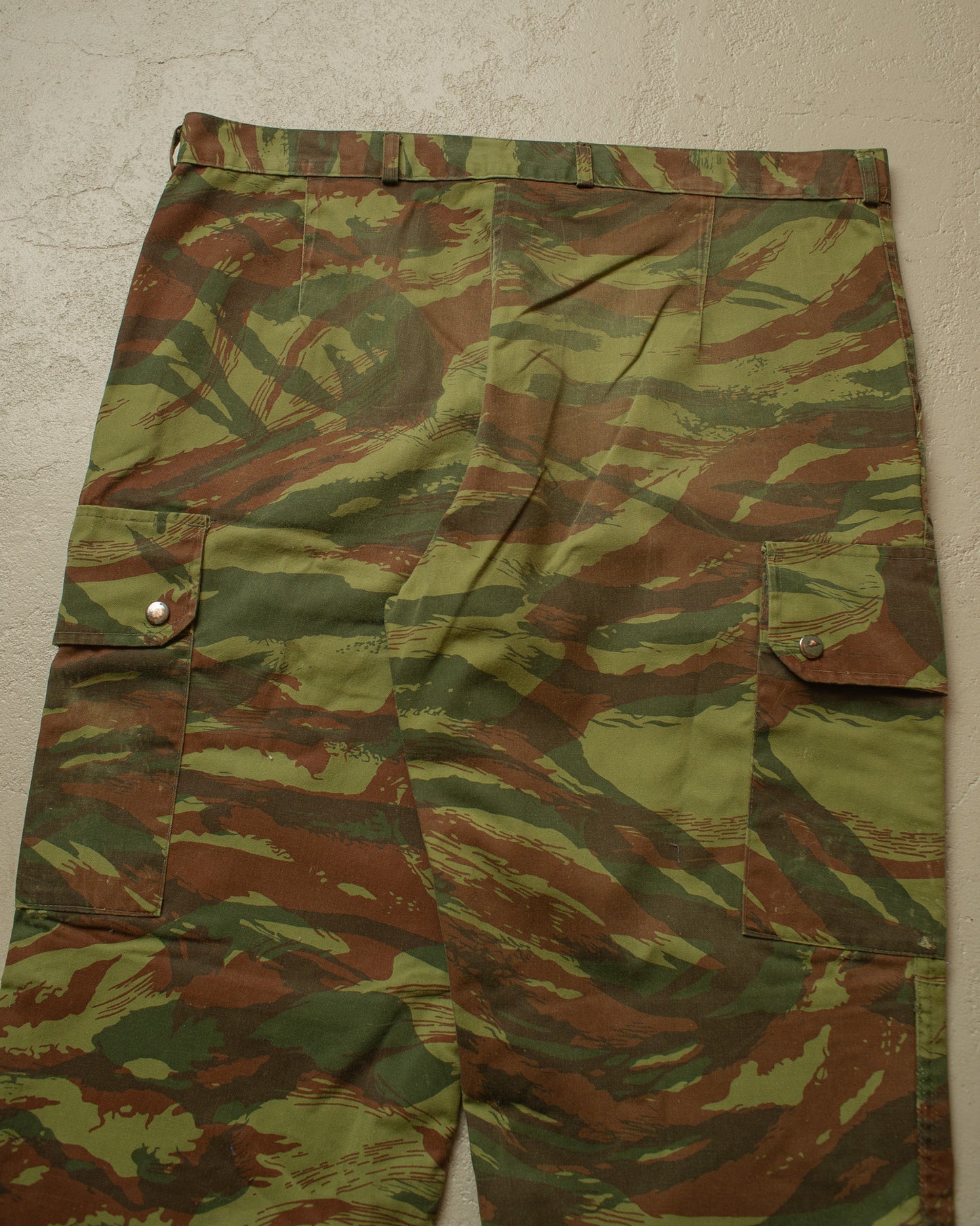 1980s Civilian Camouflage Cargo Pants green - W38 L29
