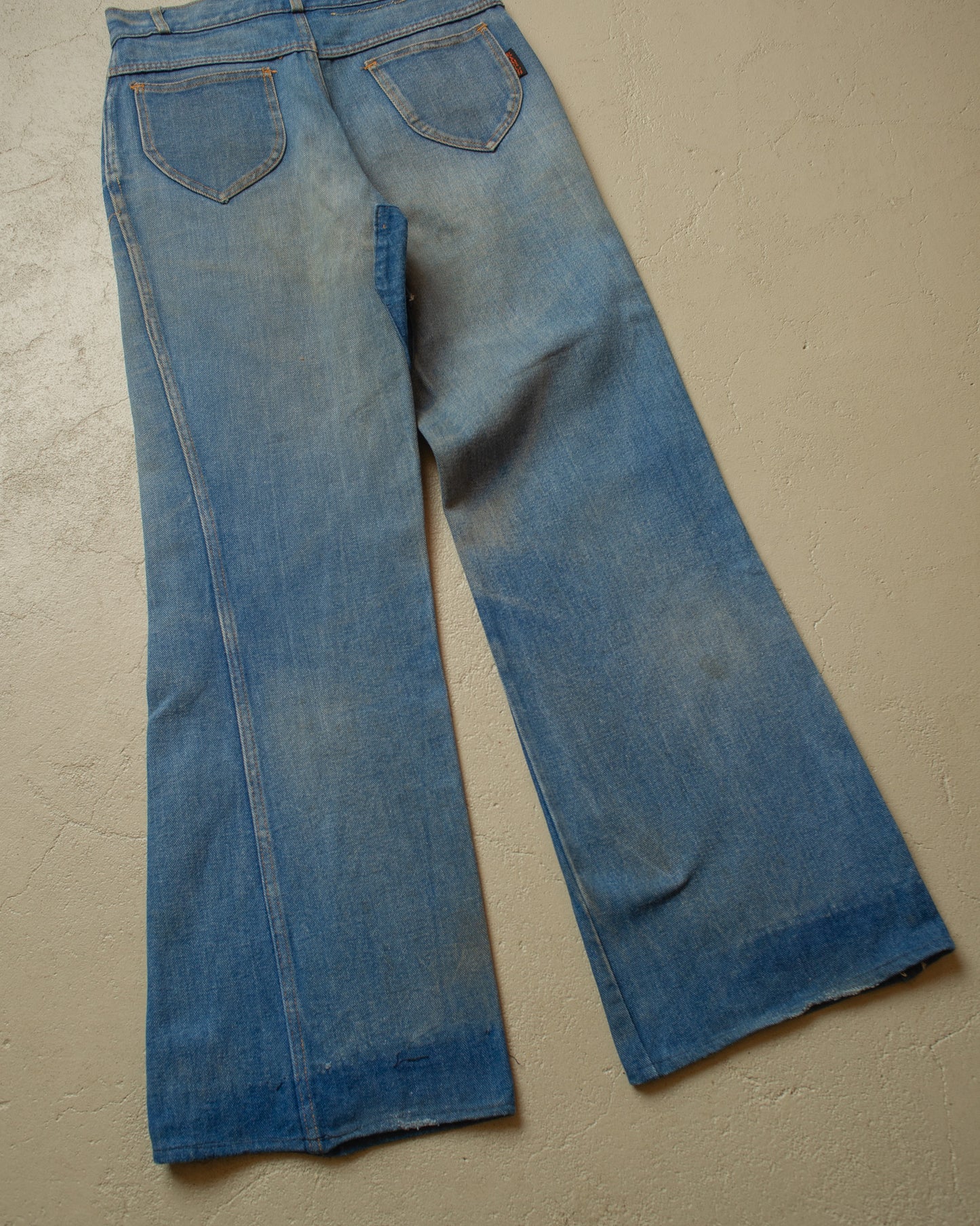 1970s Womens Western Denim Set blue - XS/S