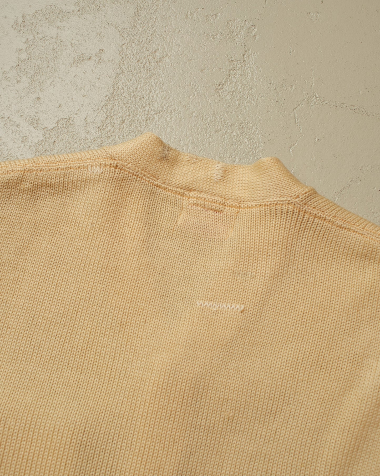 1940s Varsity Wool Cardigan beige - M/L