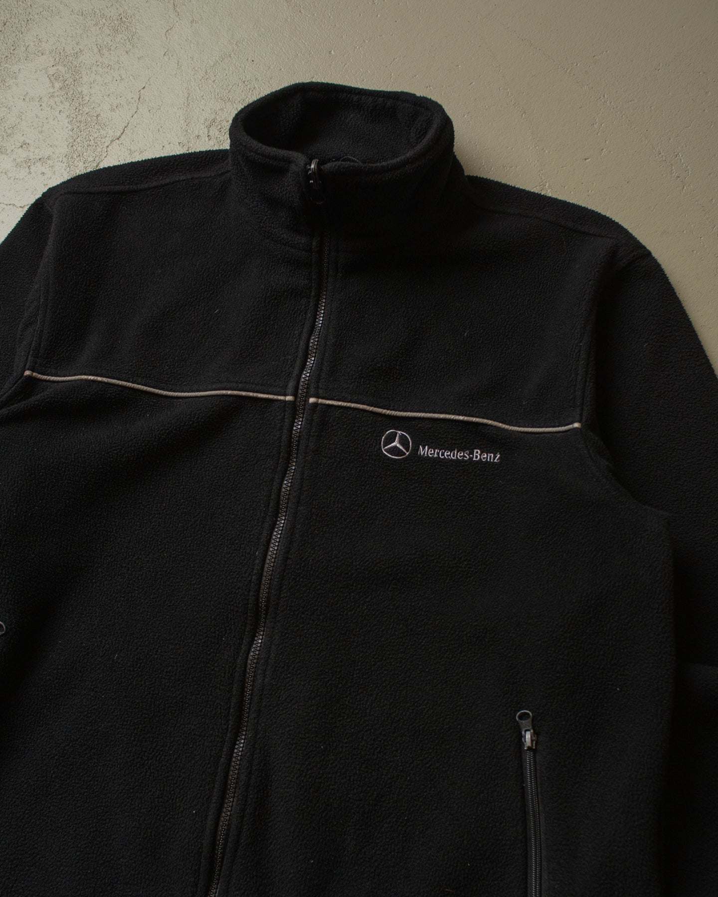 2000s Mercedes-Benz Fleece Jacket black - XXL