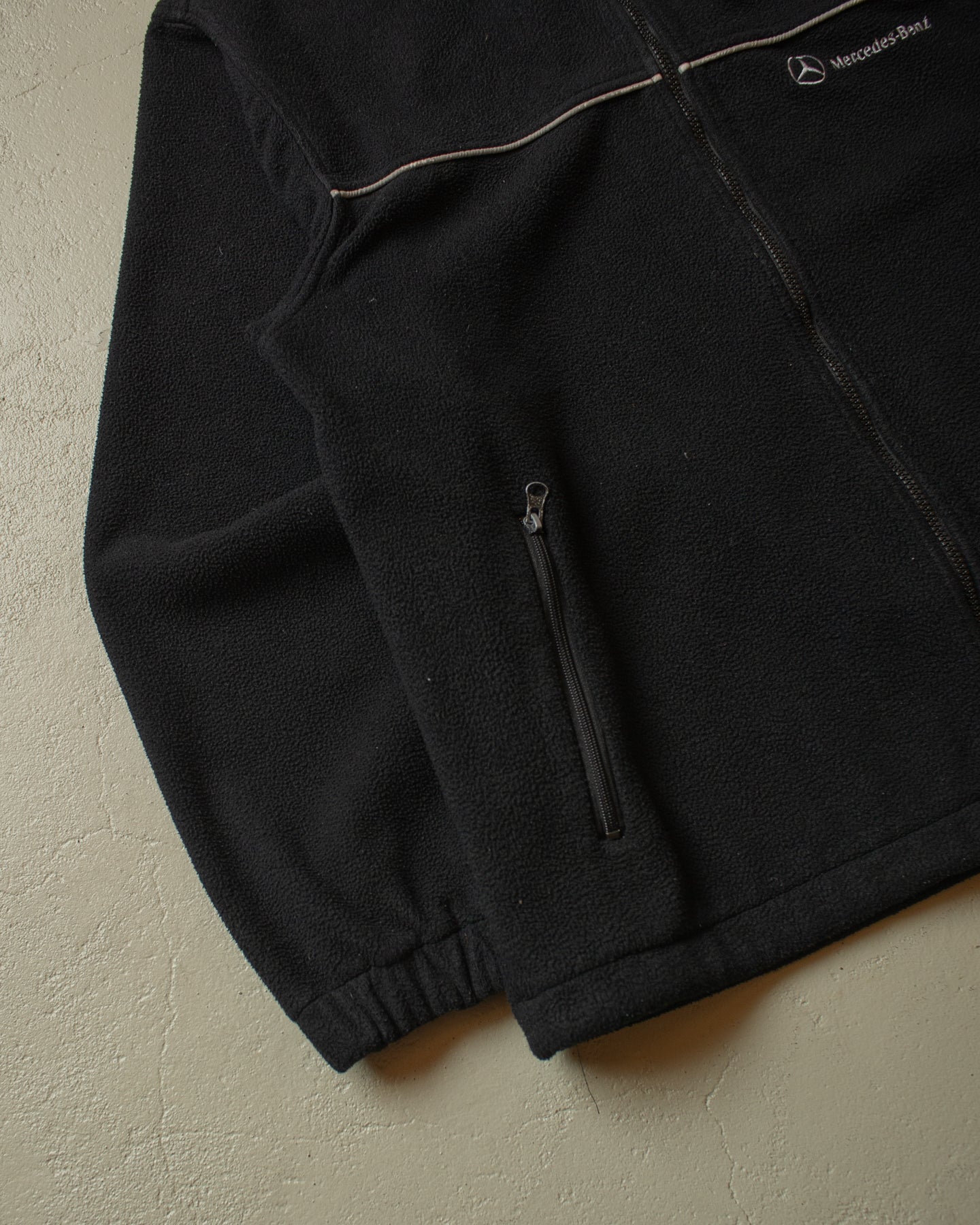 2000s Mercedes-Benz Fleece Jacket black - XXL