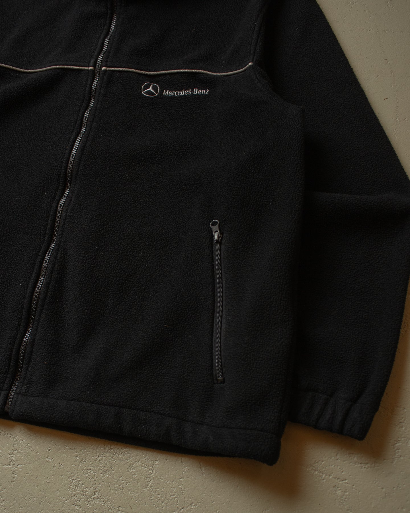 2000s Mercedes-Benz Fleece Jacket black - XXL