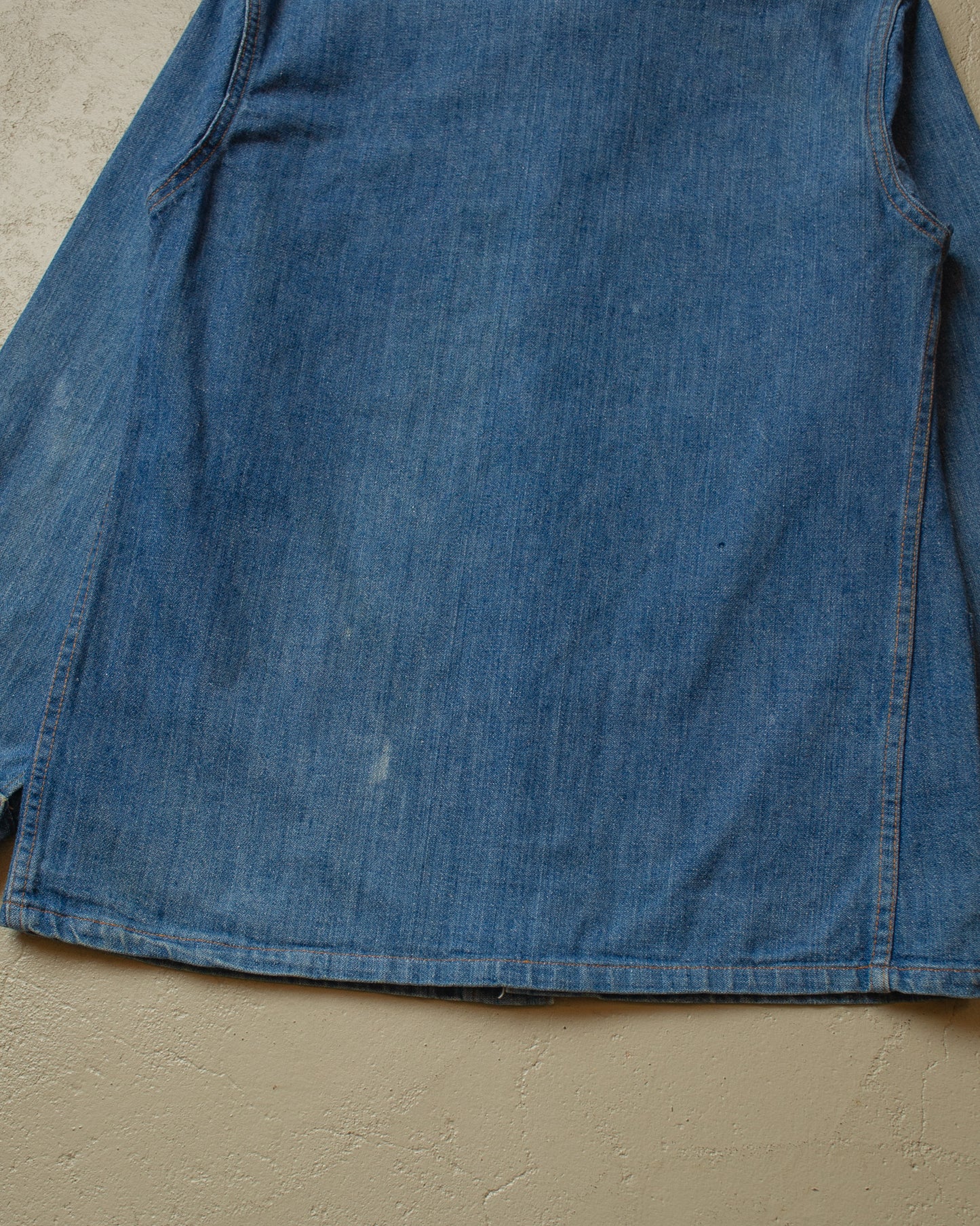 1970s/80s Womens Wrangler Denim Chore Jacket blue - M/L