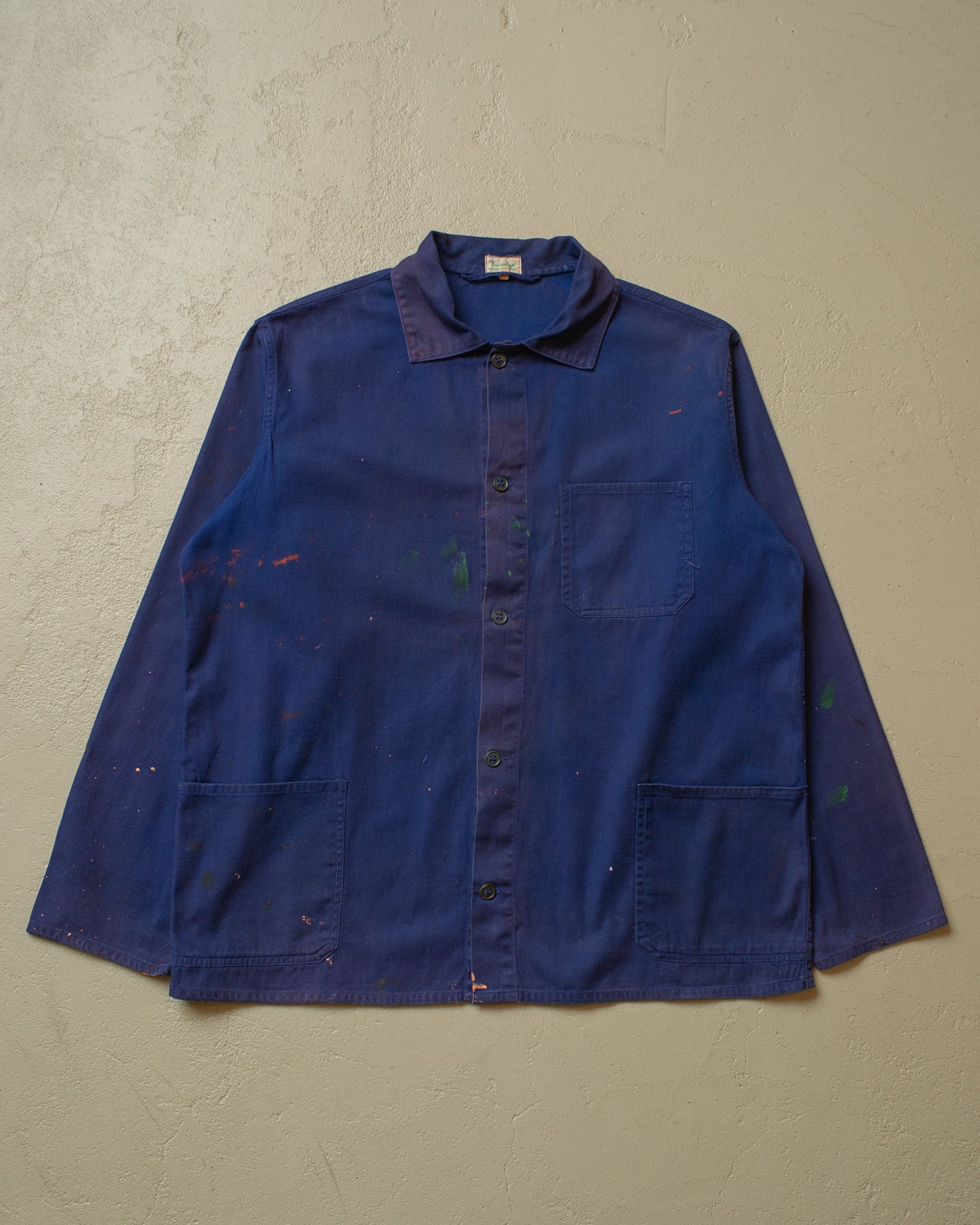 1960s Painter Vietnamese Work Jacket blue - L