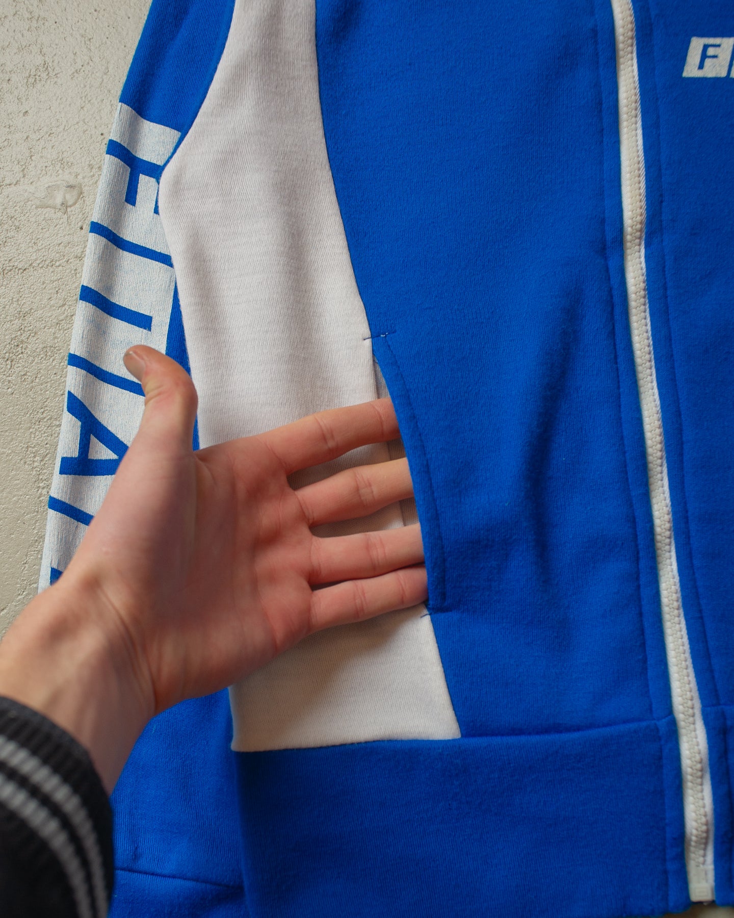 1980s Fiat Track Jacket blue - XS