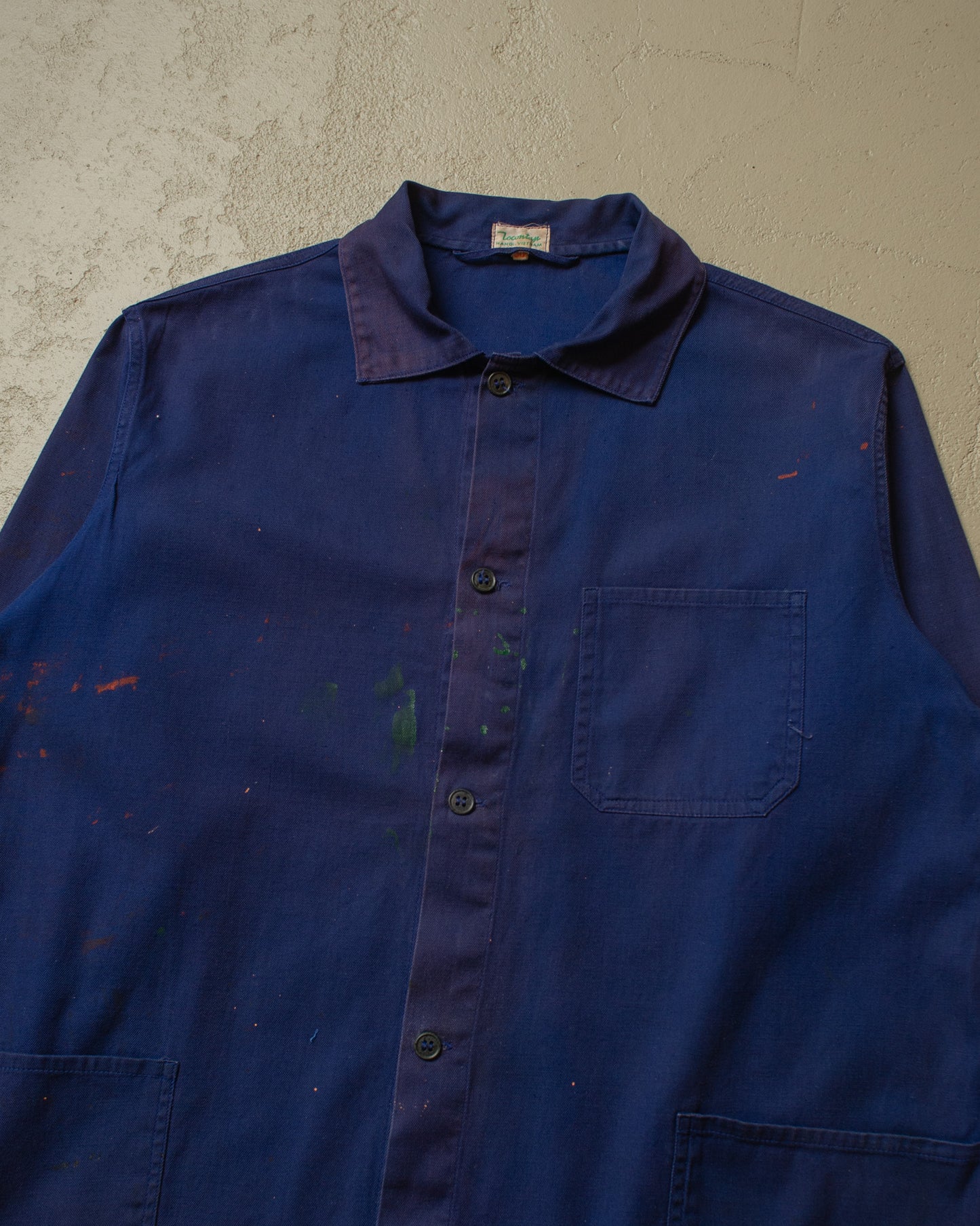 1960s Painter Vietnamese Work Jacket blue - L