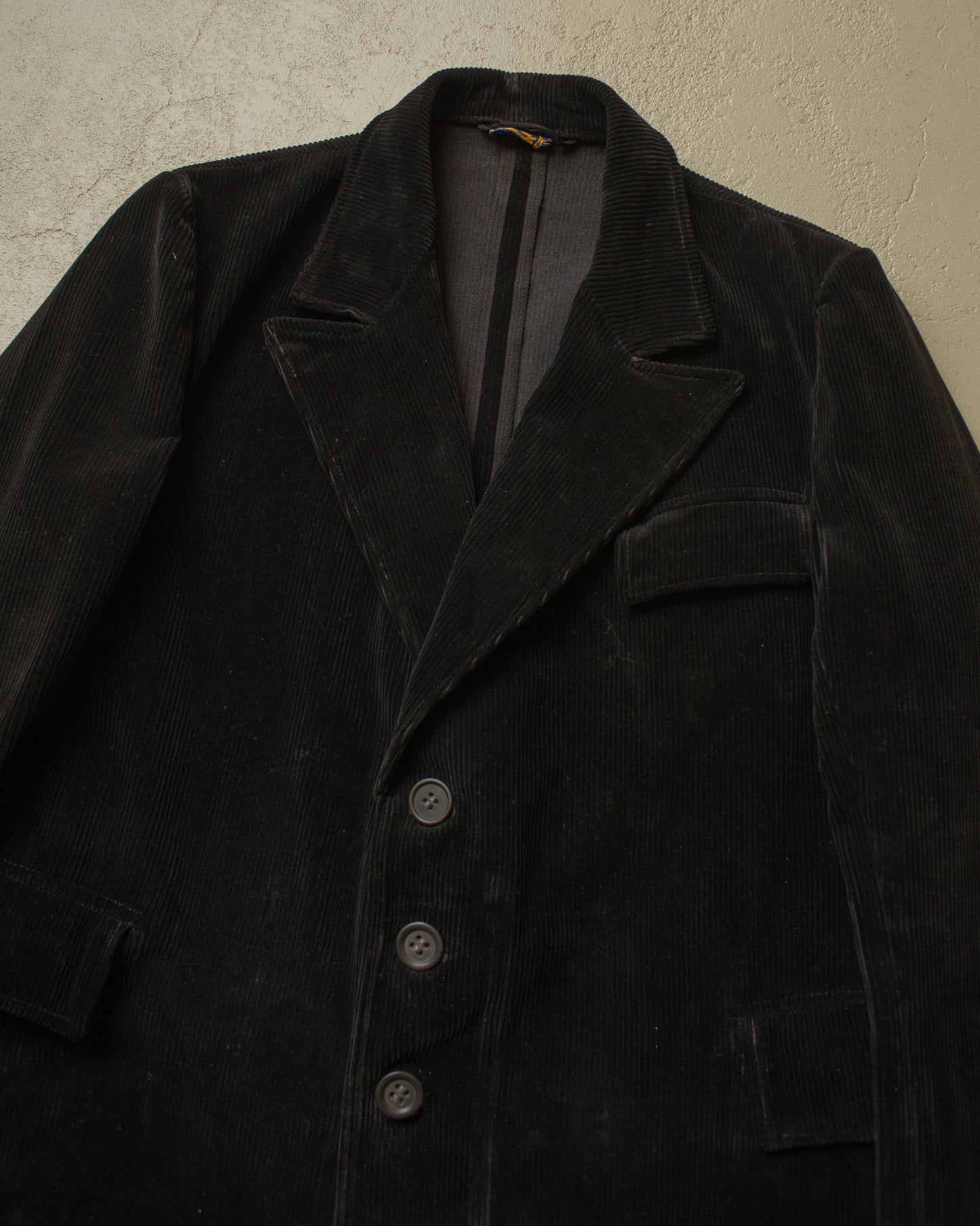 1940s German Hero Corduroy Work Jacket black - M/L