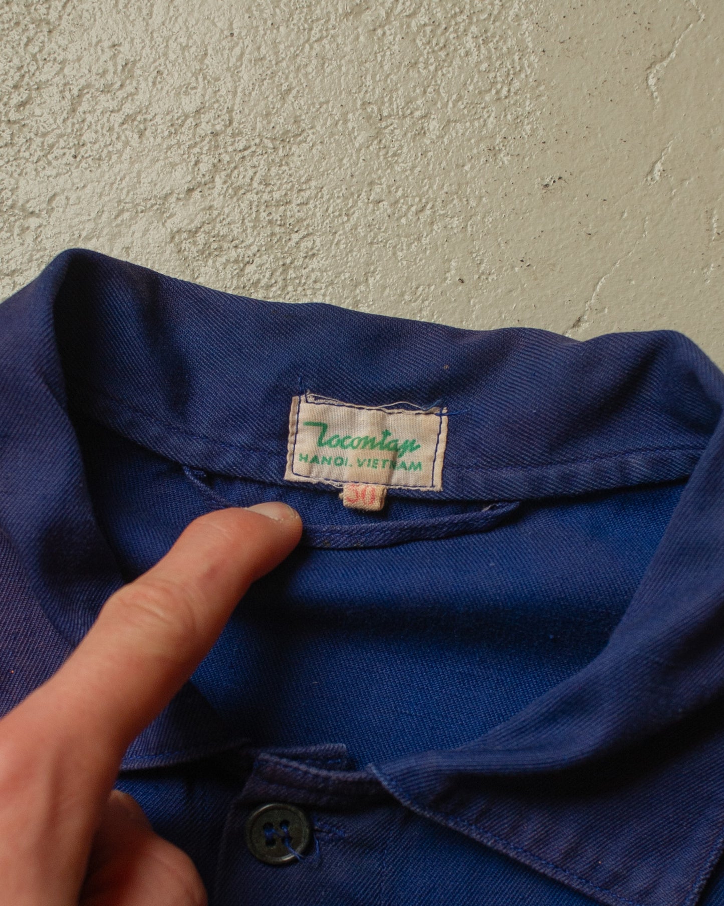 1960s Painter Vietnamese Work Jacket blue - L