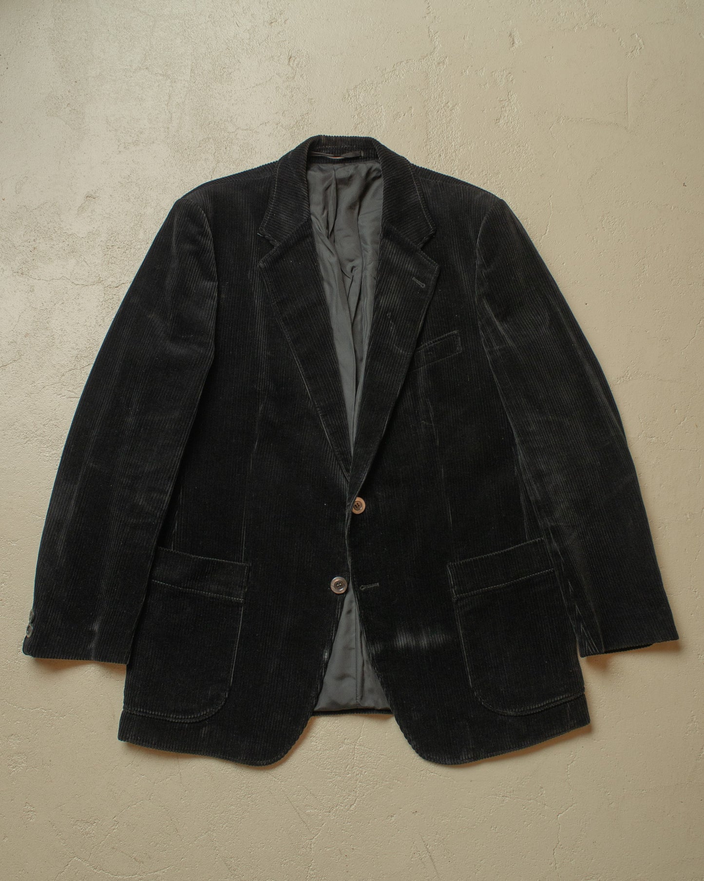 1960s/70s German Corduroy Work Jacket black - L