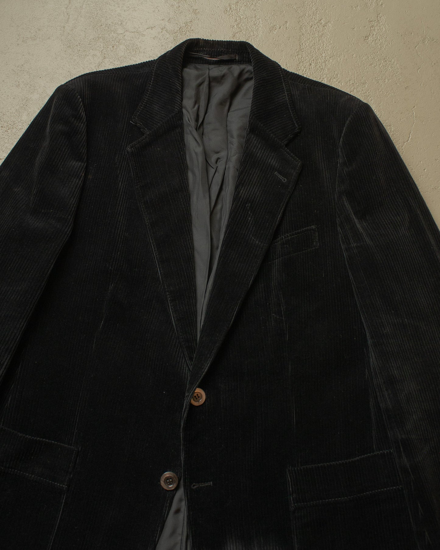 1960s/70s German Corduroy Work Jacket black - L