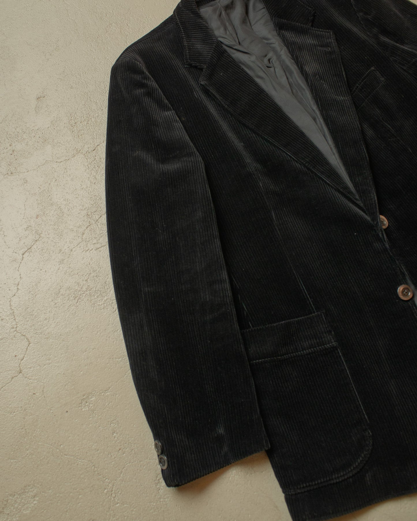 1960s/70s German Corduroy Work Jacket black - L