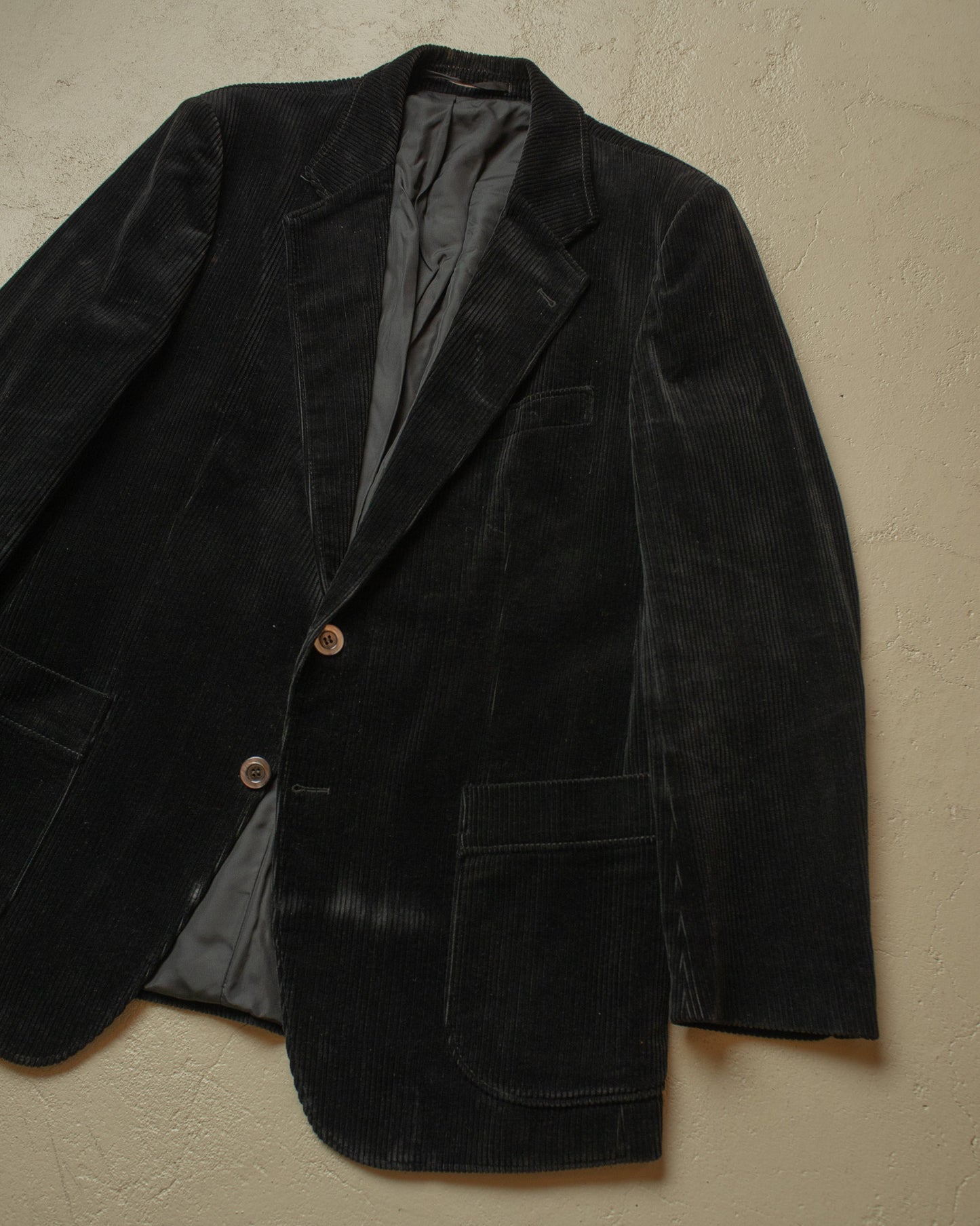 1960s/70s German Corduroy Work Jacket black - L