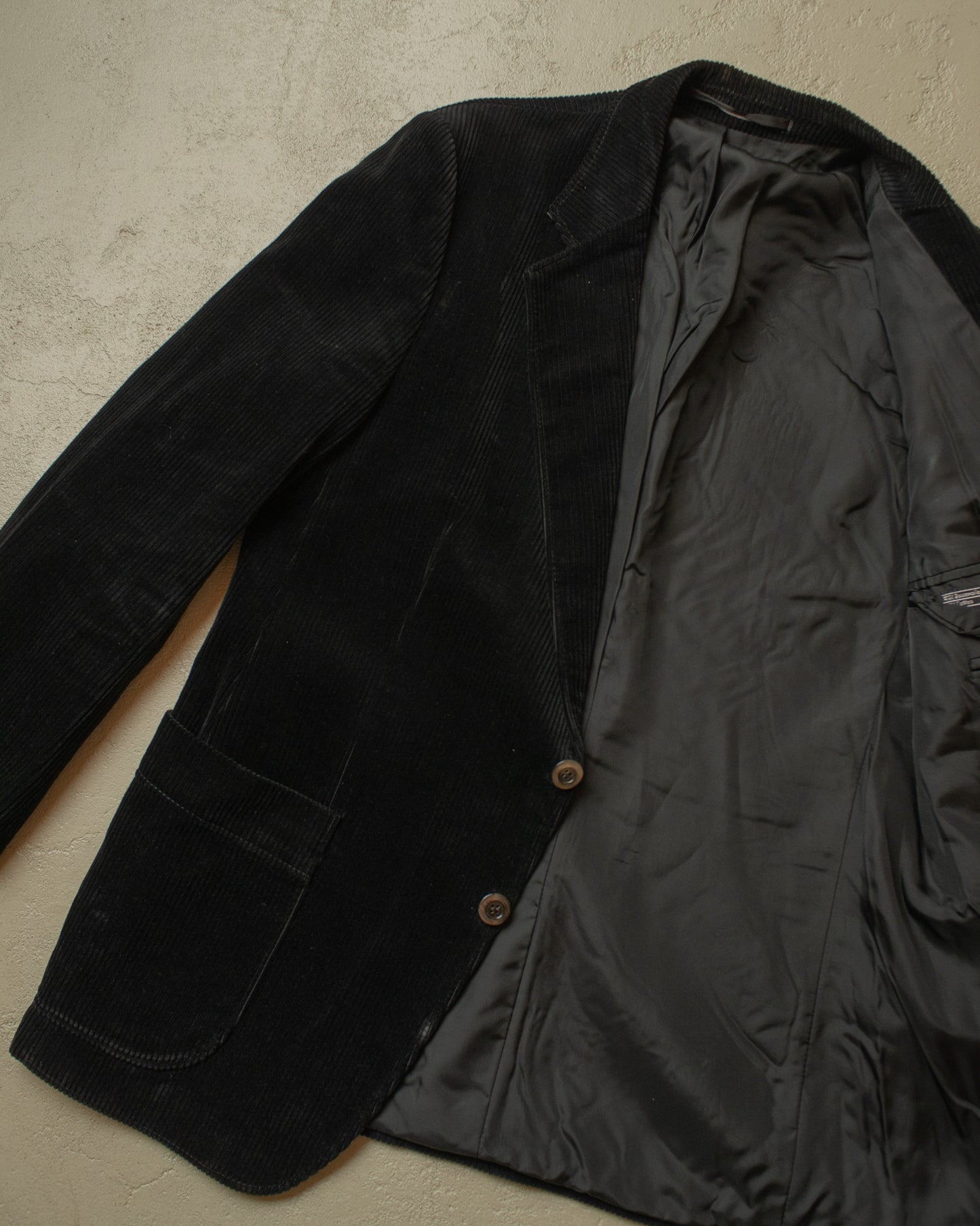 1960s/70s German Corduroy Work Jacket black - L