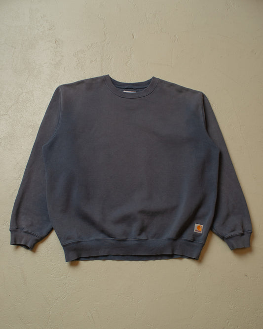 2000s Faded Carhartt Sweatshirt navyblue - XXL