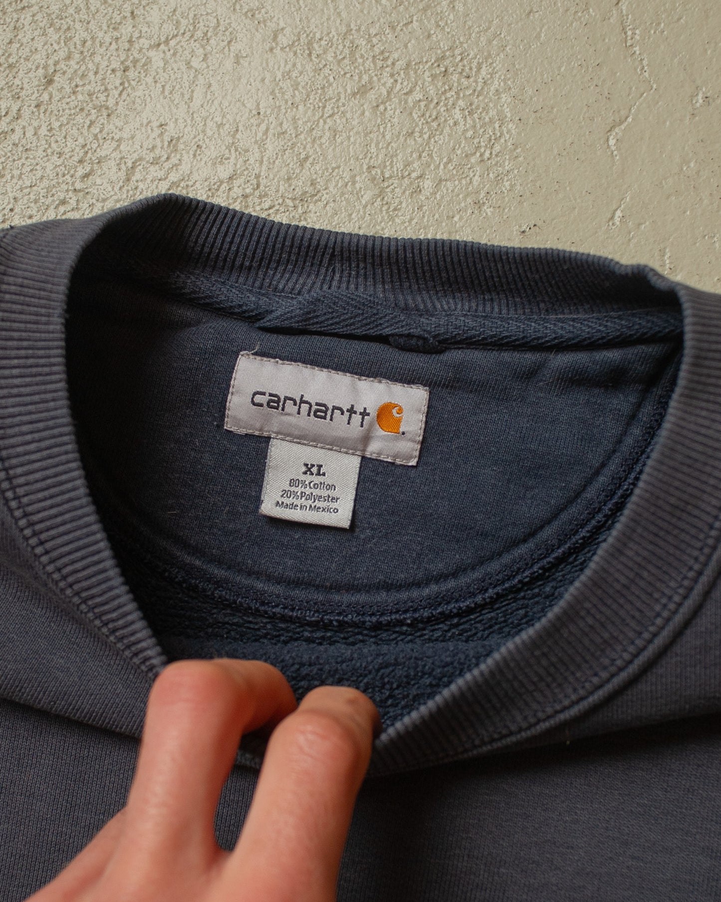 2000s Faded Carhartt Sweatshirt navyblue - XXL