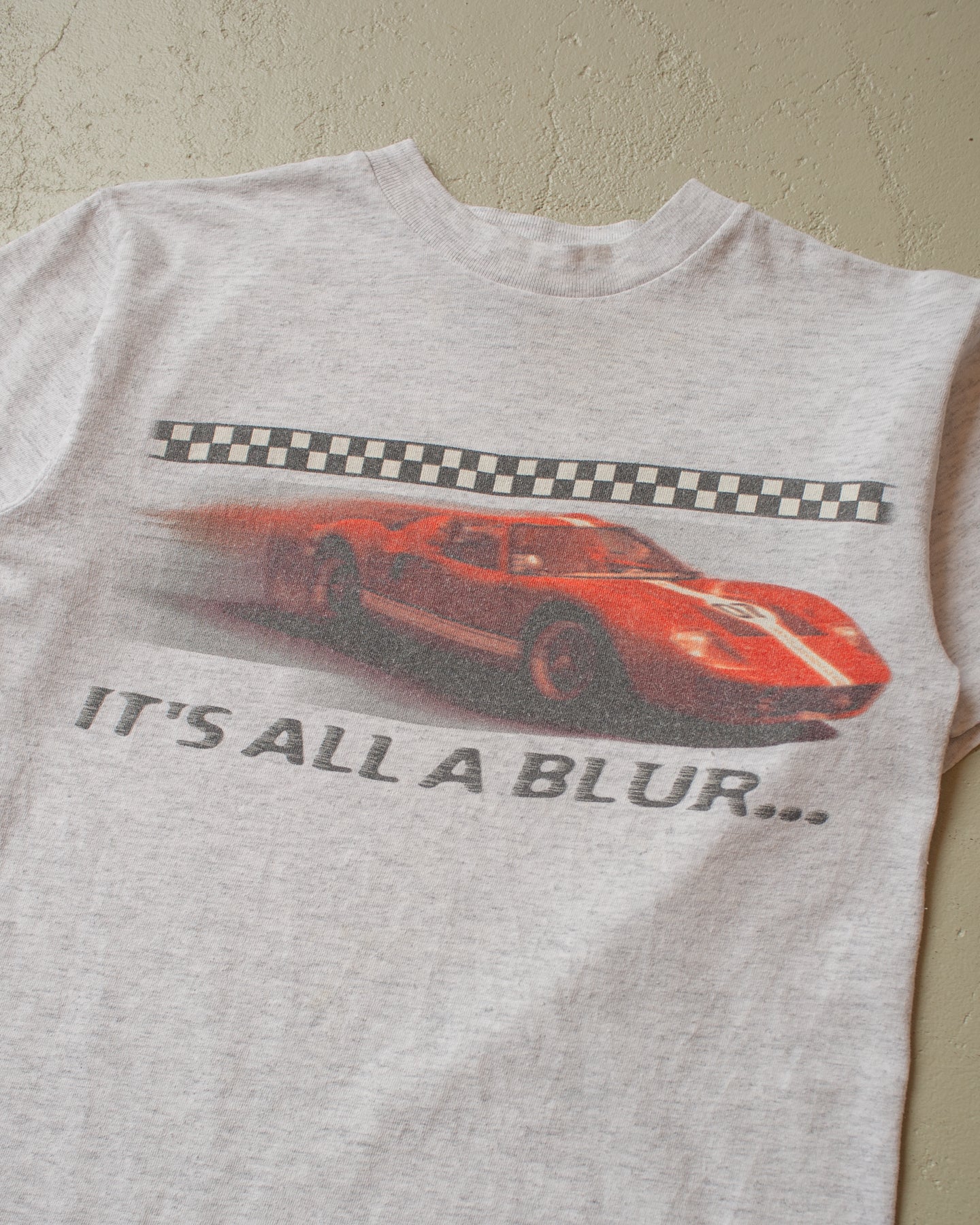 90s "It´s all a Blur" Baby Tee grey - Womens XS/S