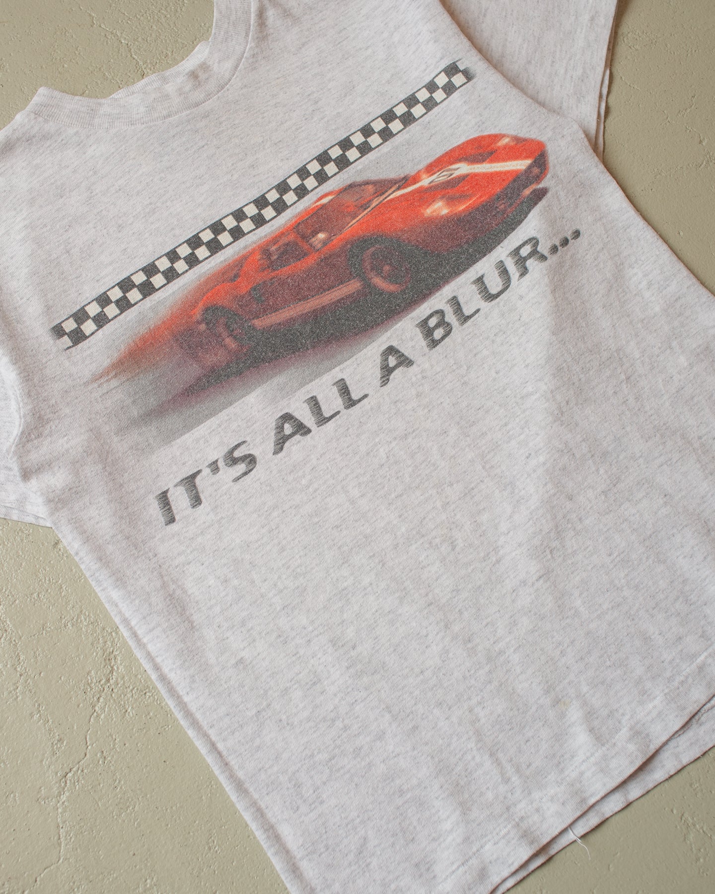90s "It´s all a Blur" Baby Tee grey - Womens XS/S
