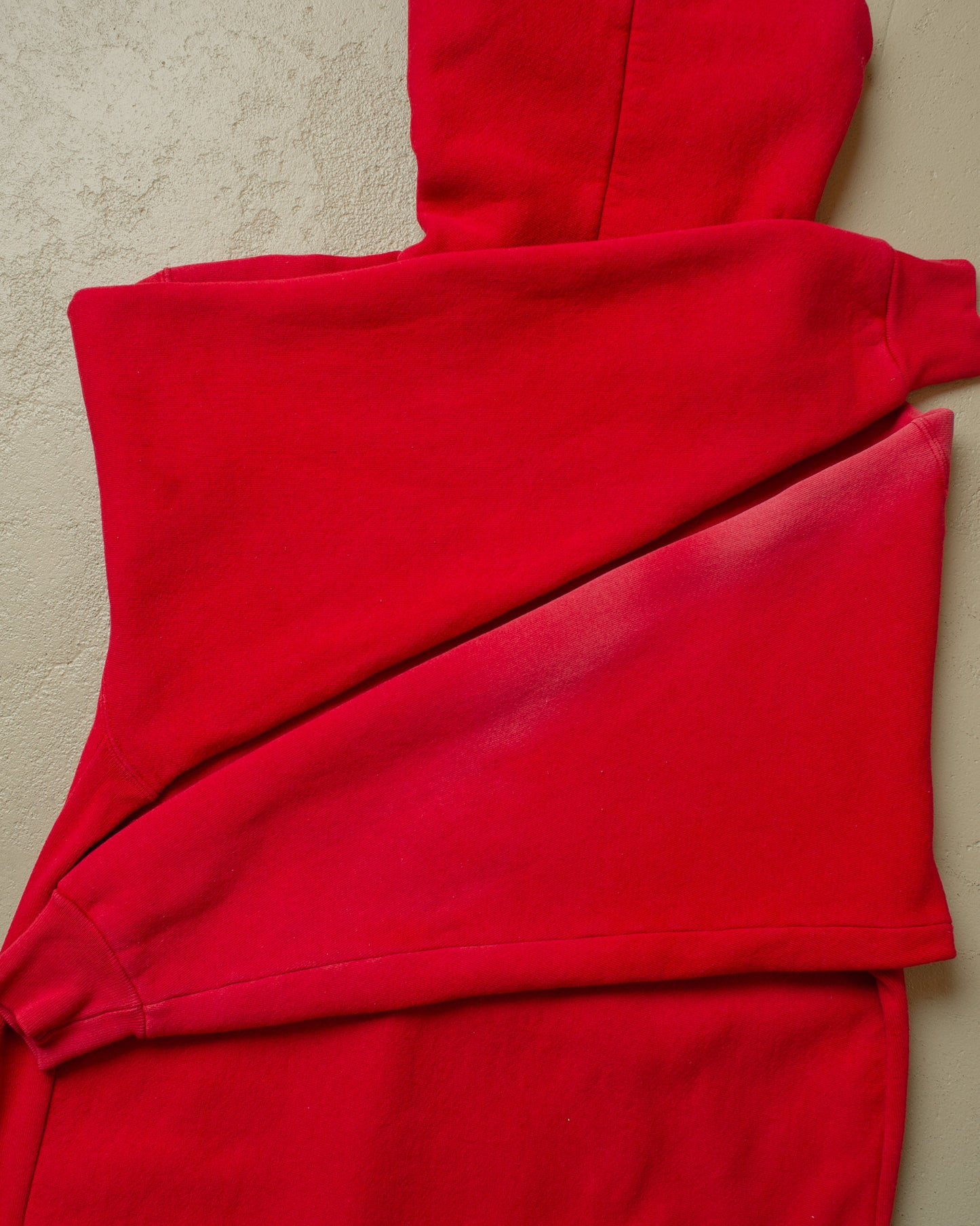 1990s Faded Carhartt "Reverse Weave" Hoodie red - XL
