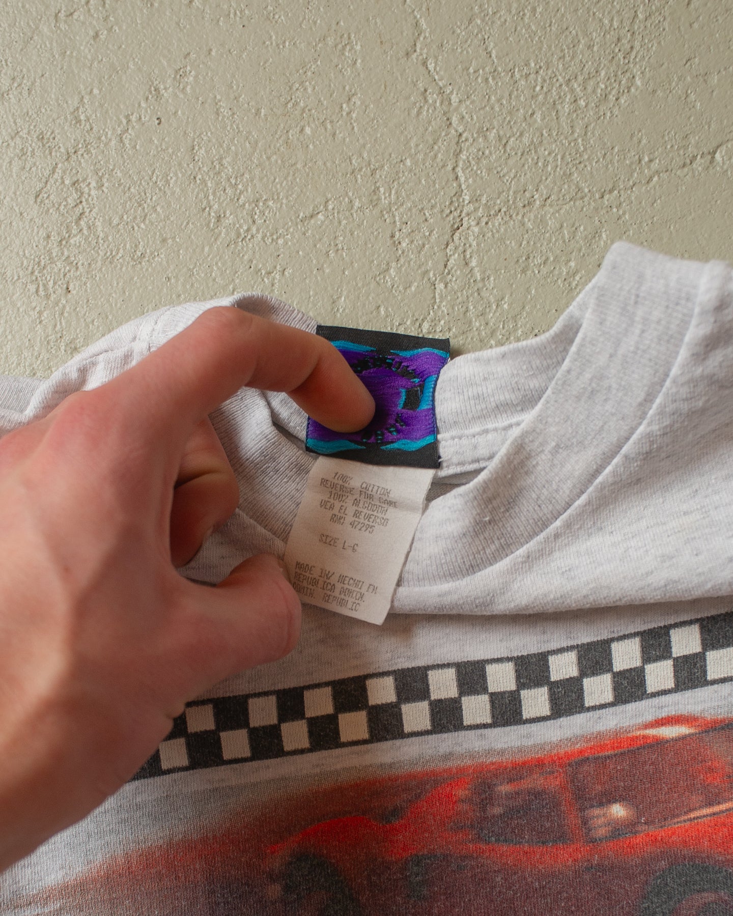 90s "It´s all a Blur" Baby Tee grey - Womens XS/S