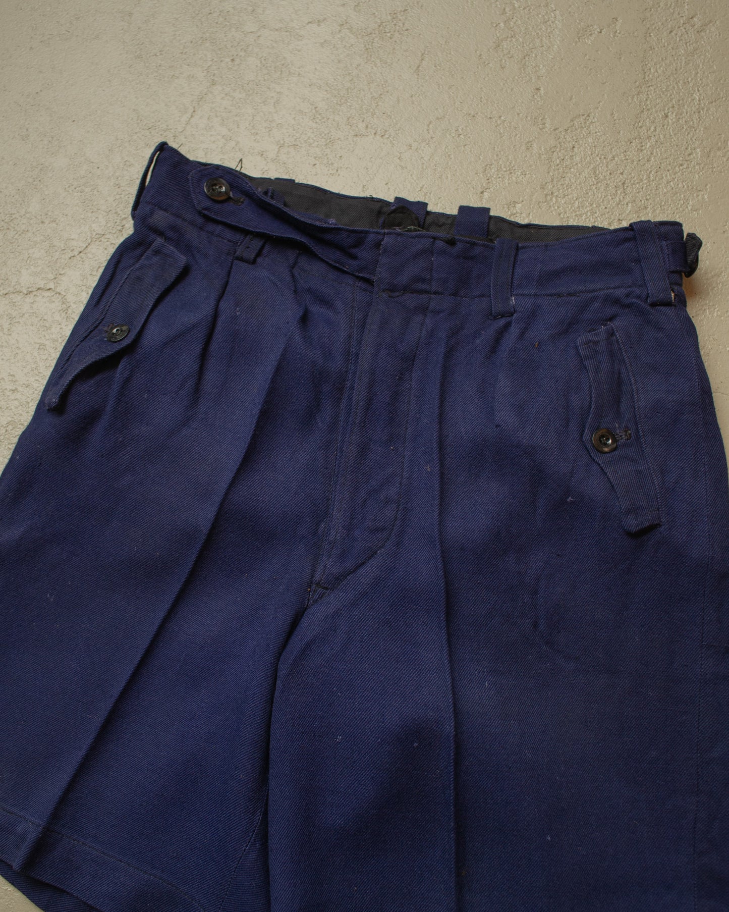 1930s German Wool Suit Shorts blue - W26,5
