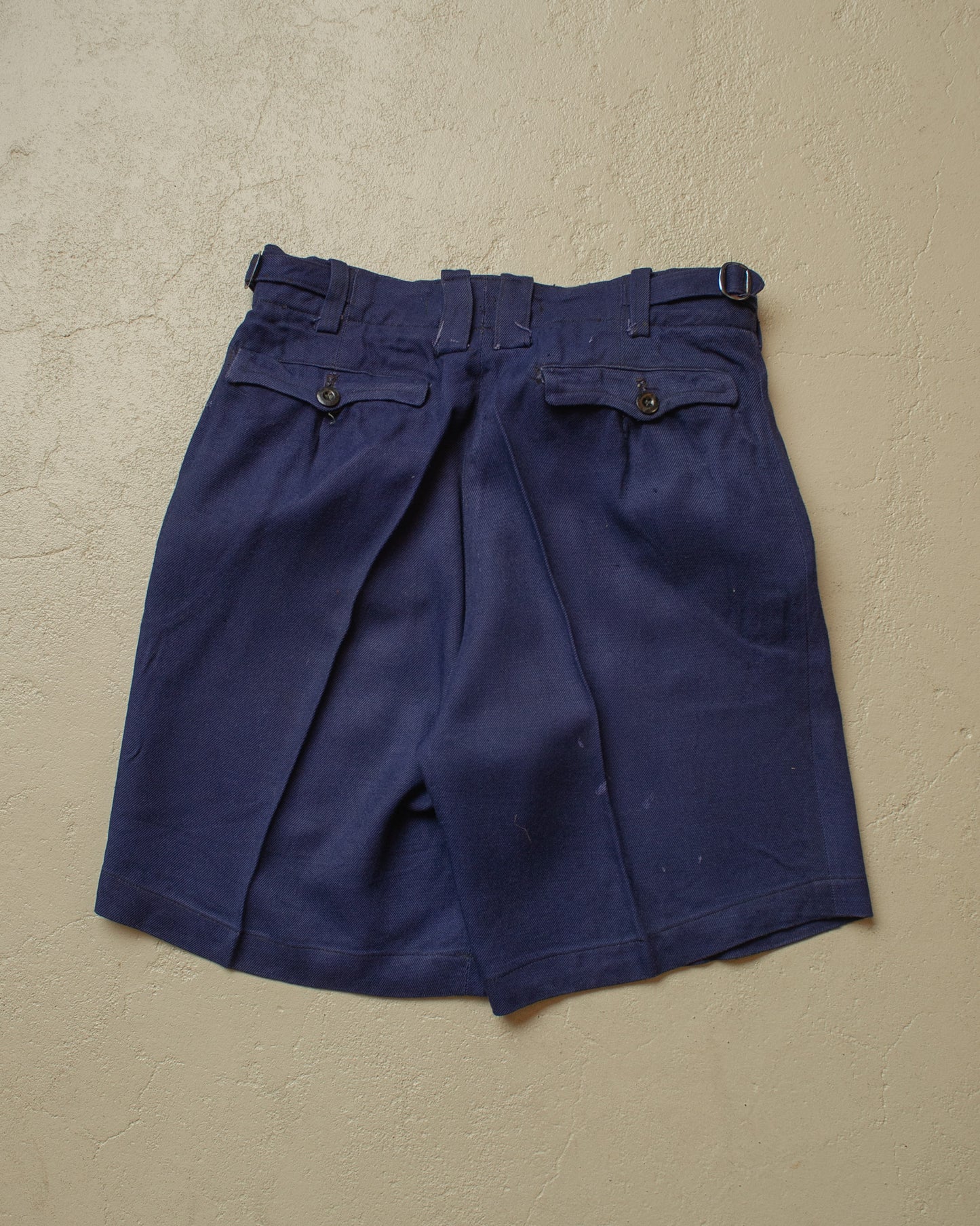 1930s German Wool Suit Shorts blue - W26,5