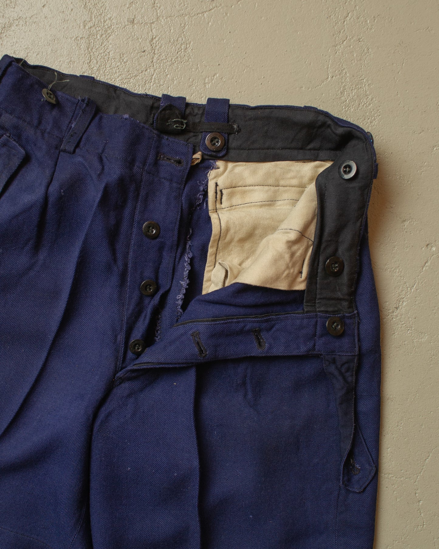 1930s German Wool Suit Shorts blue - W26,5
