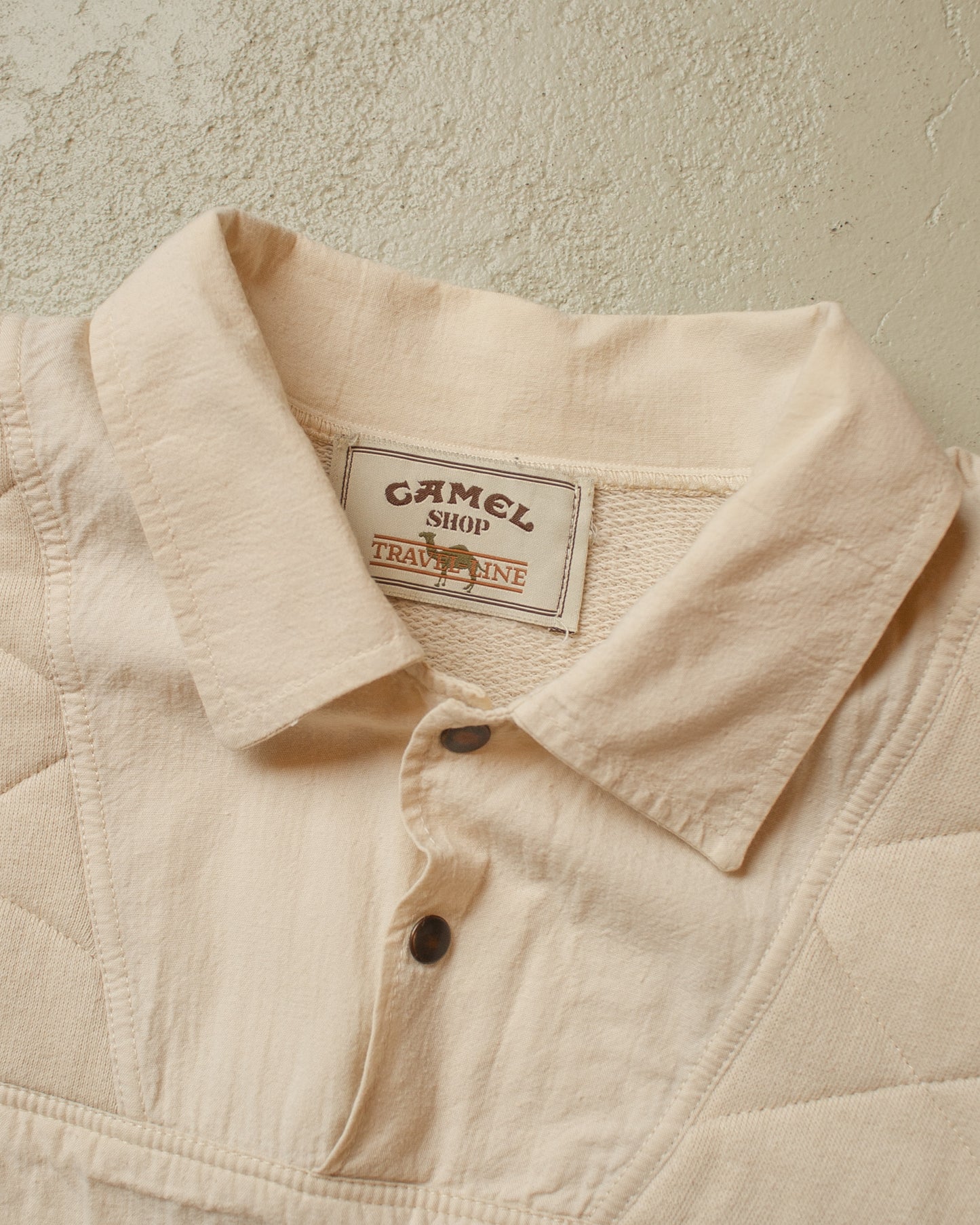 1990s Camel Two Pocket Sweatshirt beige - XL/XXL